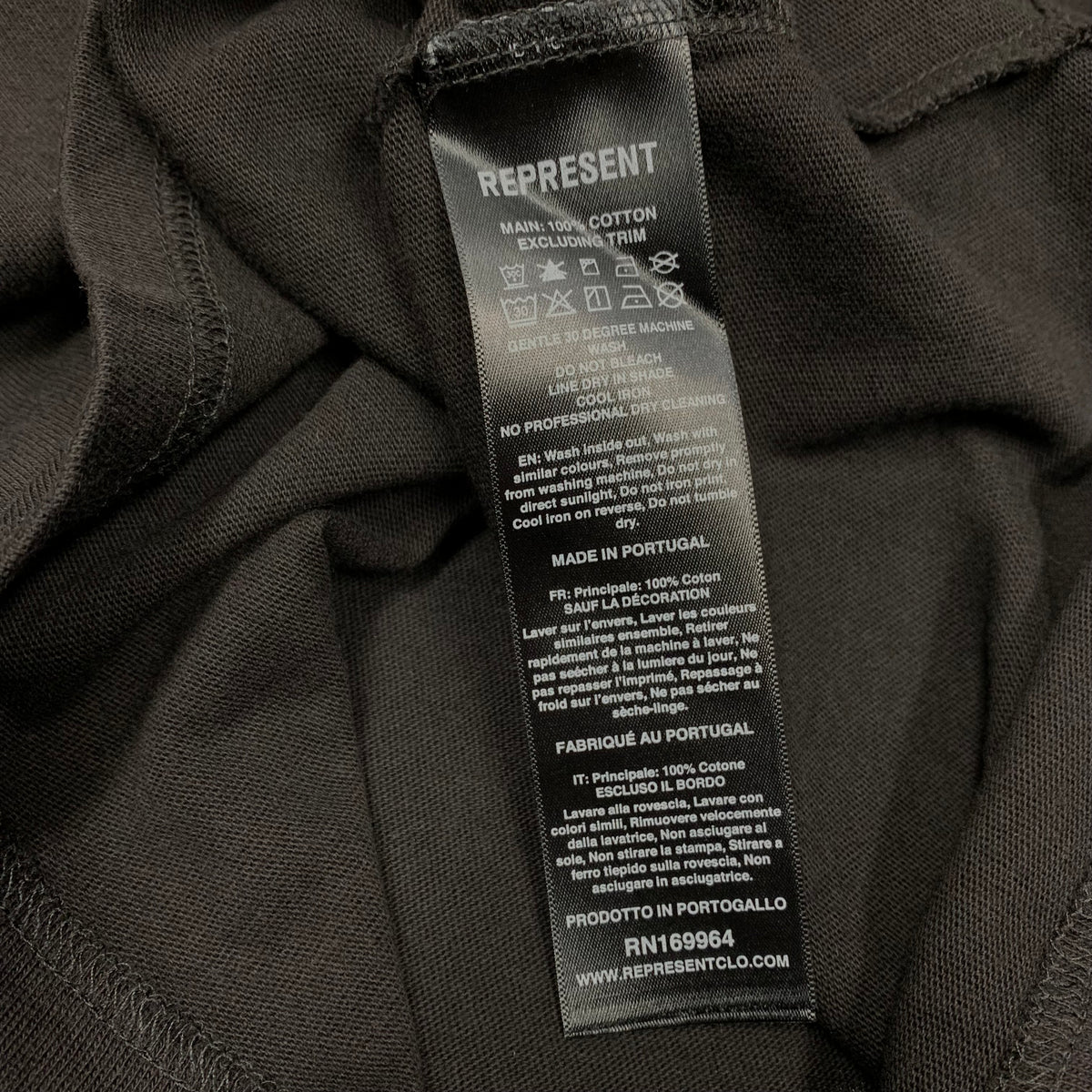 Represent XS Tee Icarus Jet Black T-Shirt