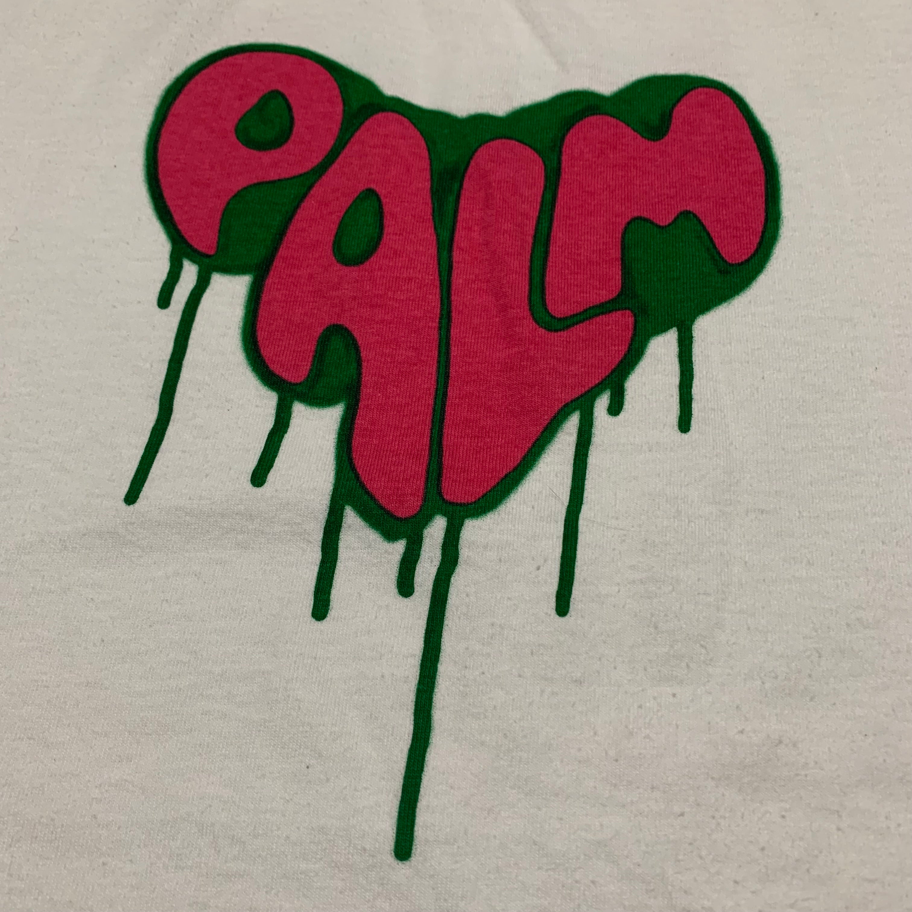 Palm Angels Small Spray Heart White Tee