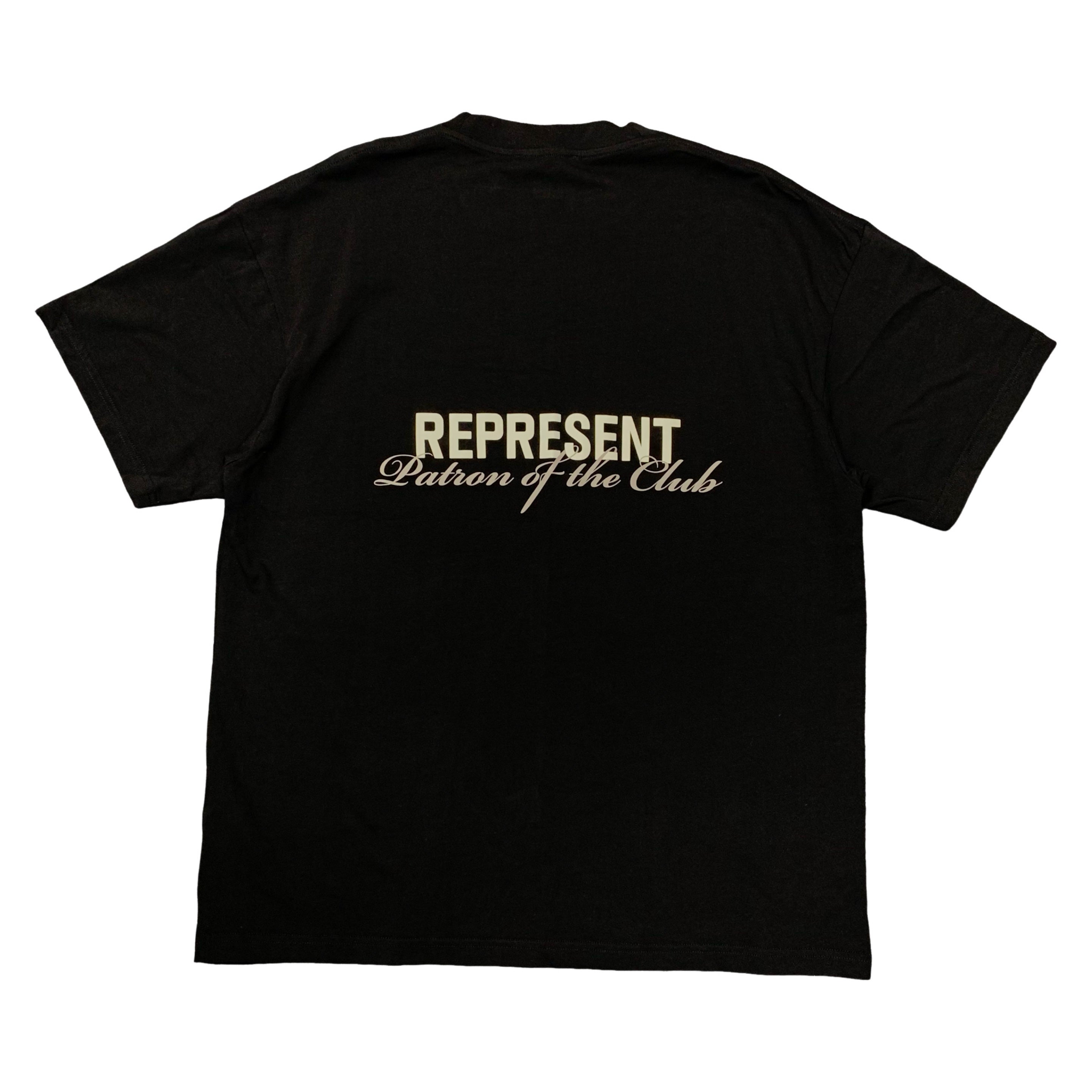Represent Medium Tee Patron Of The Club Jet Black T-Shirt