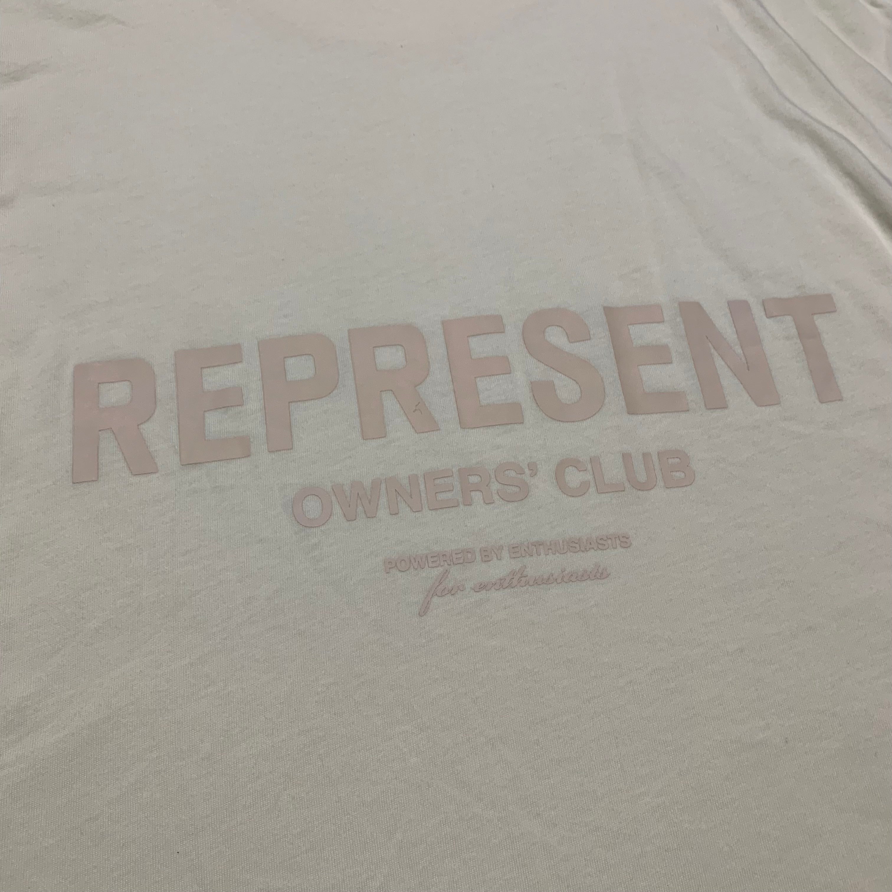 Represent Small Owners Club Buttercream White Tee