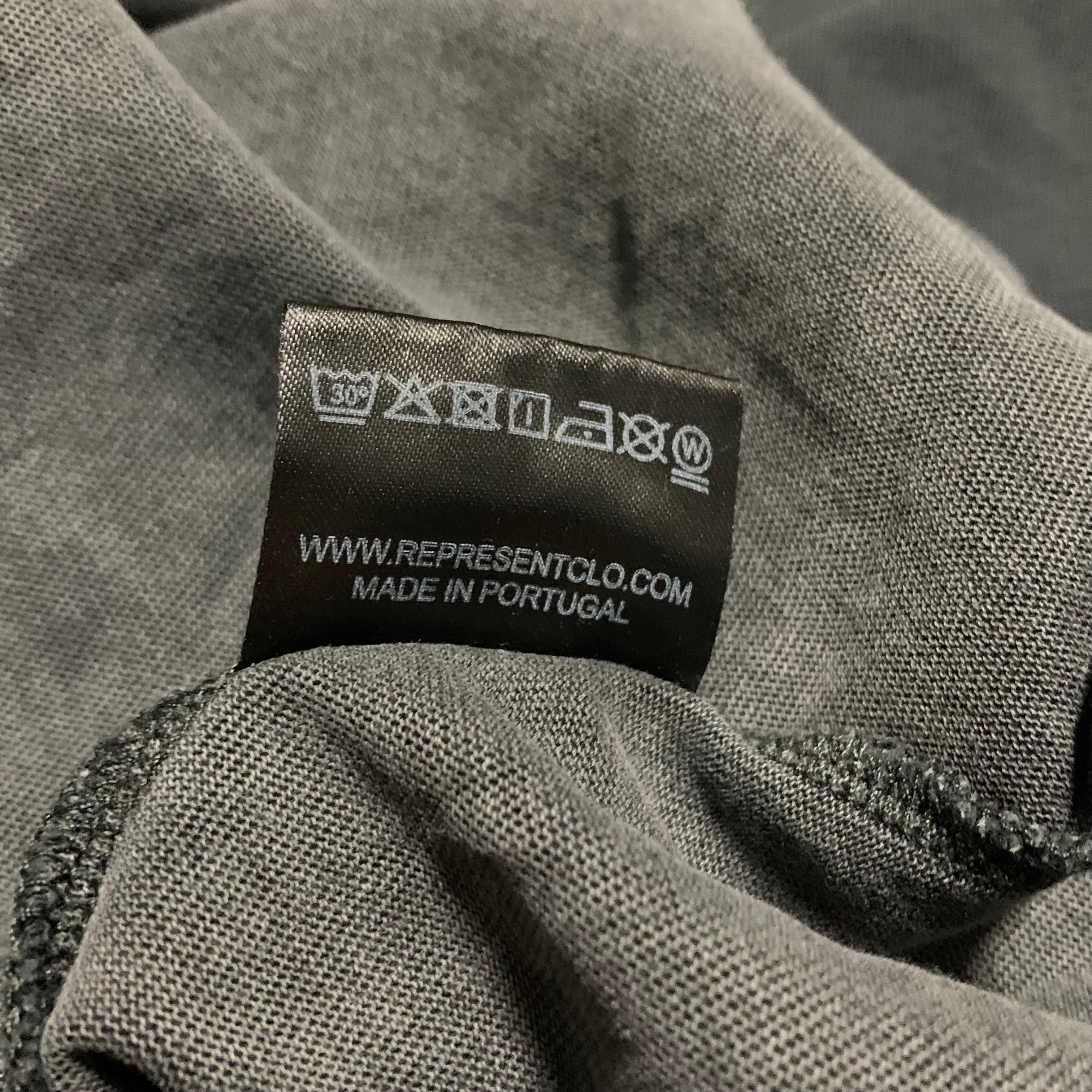 Represent Large Panther Graphic Vintage Black Tee