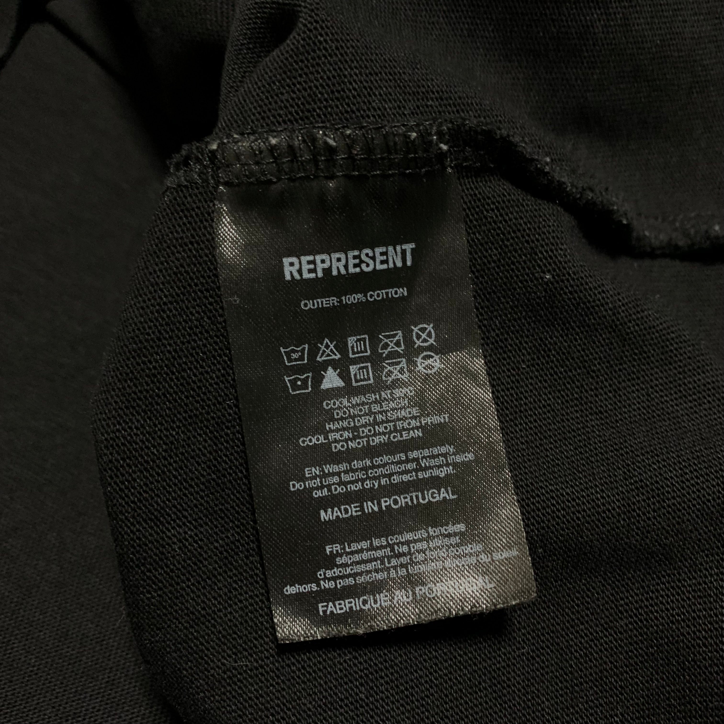 Represent Medium Icarus Jet Black Tee