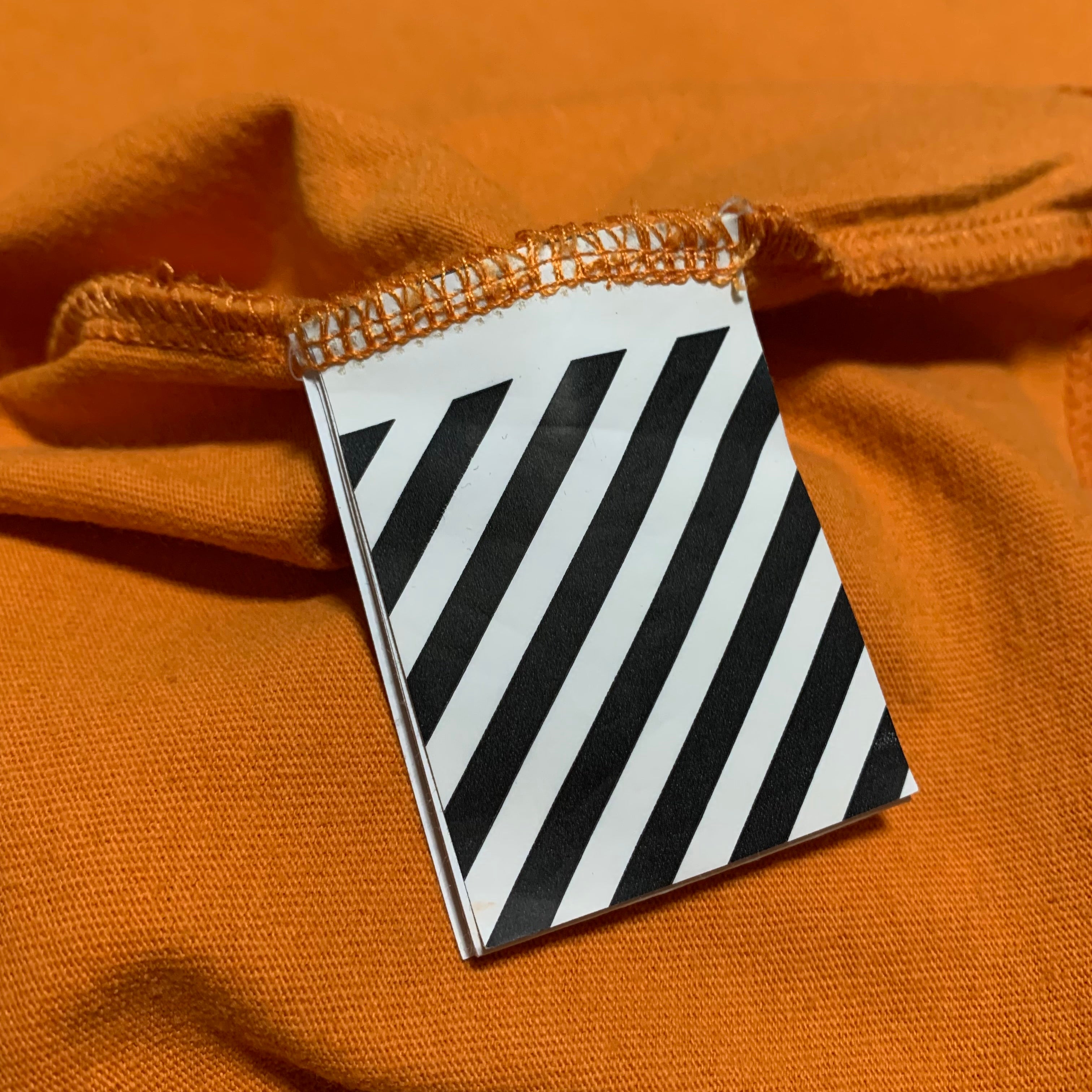Off White Small Arrows Graphic Orange Tee Virgil Abloh