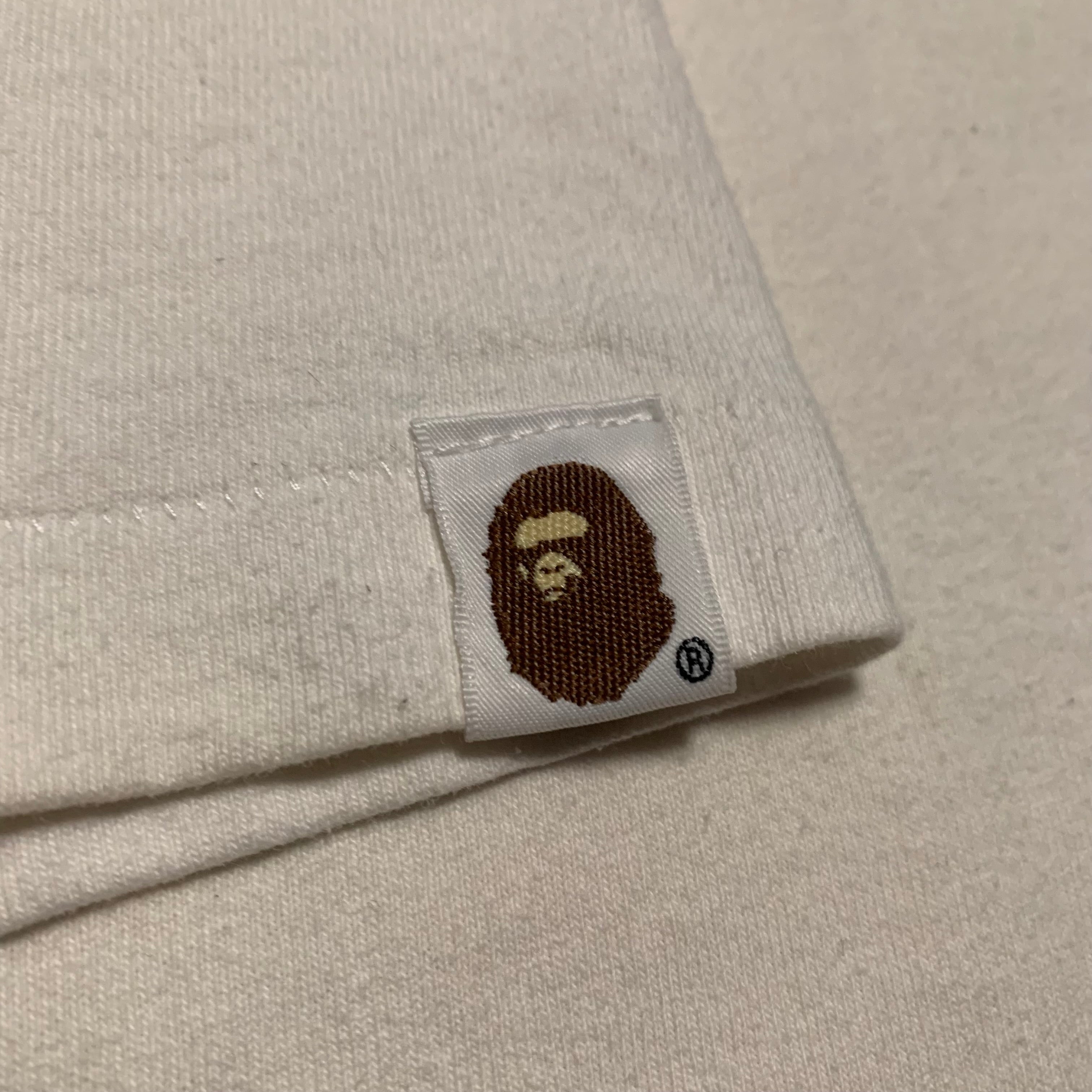 Bape XL Big Ape Head Baby Milo Multi Camo White Tee A Bathing Ape