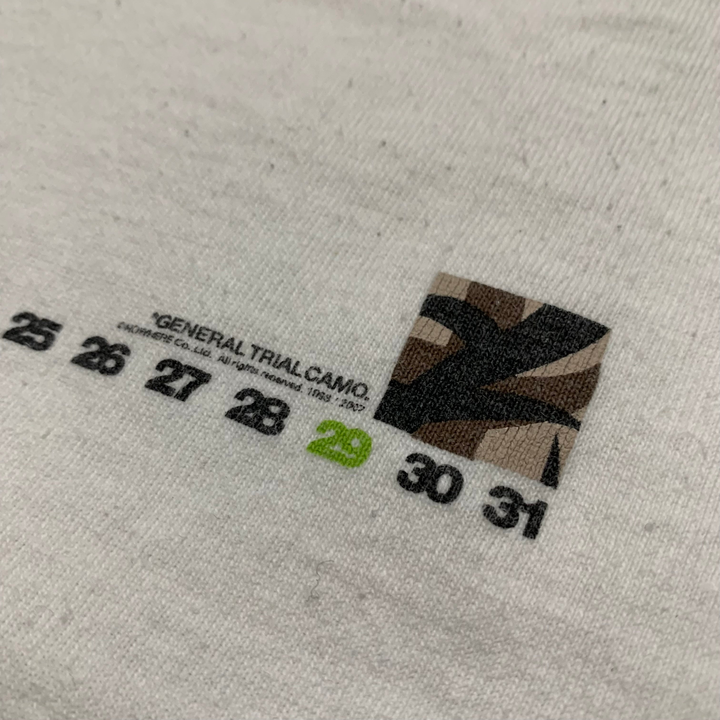 Bape Large Calendar White Tee A Bathing Ape July 2007