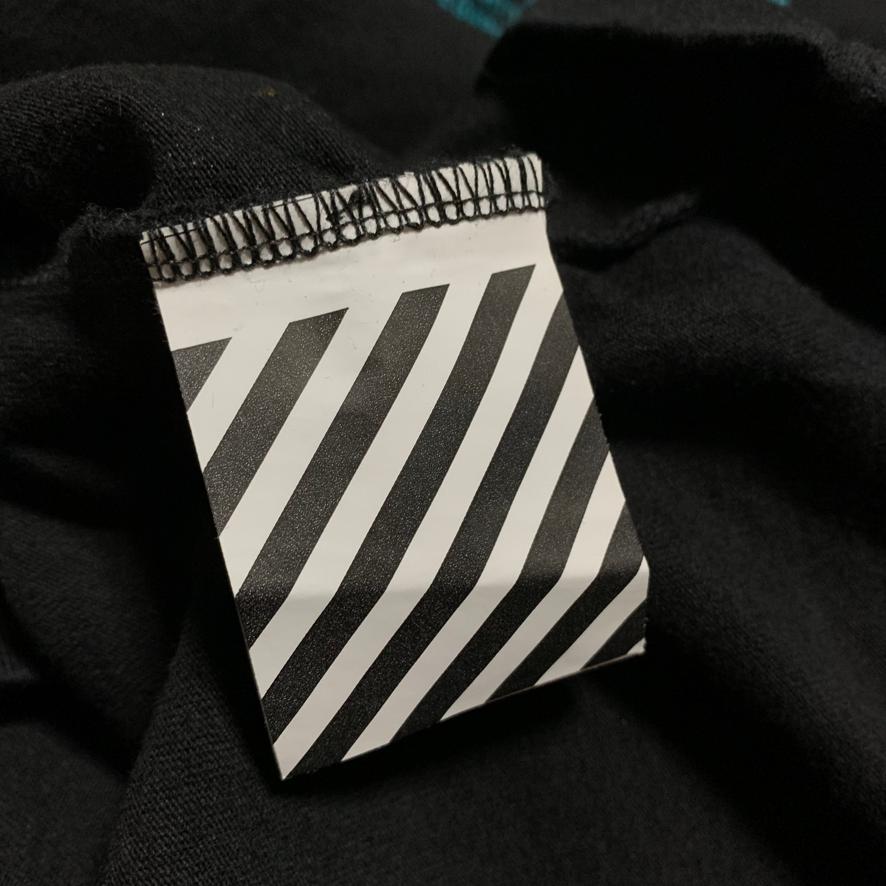 Off White Medium Dripping Arrows Black Tee Virgil Abloh