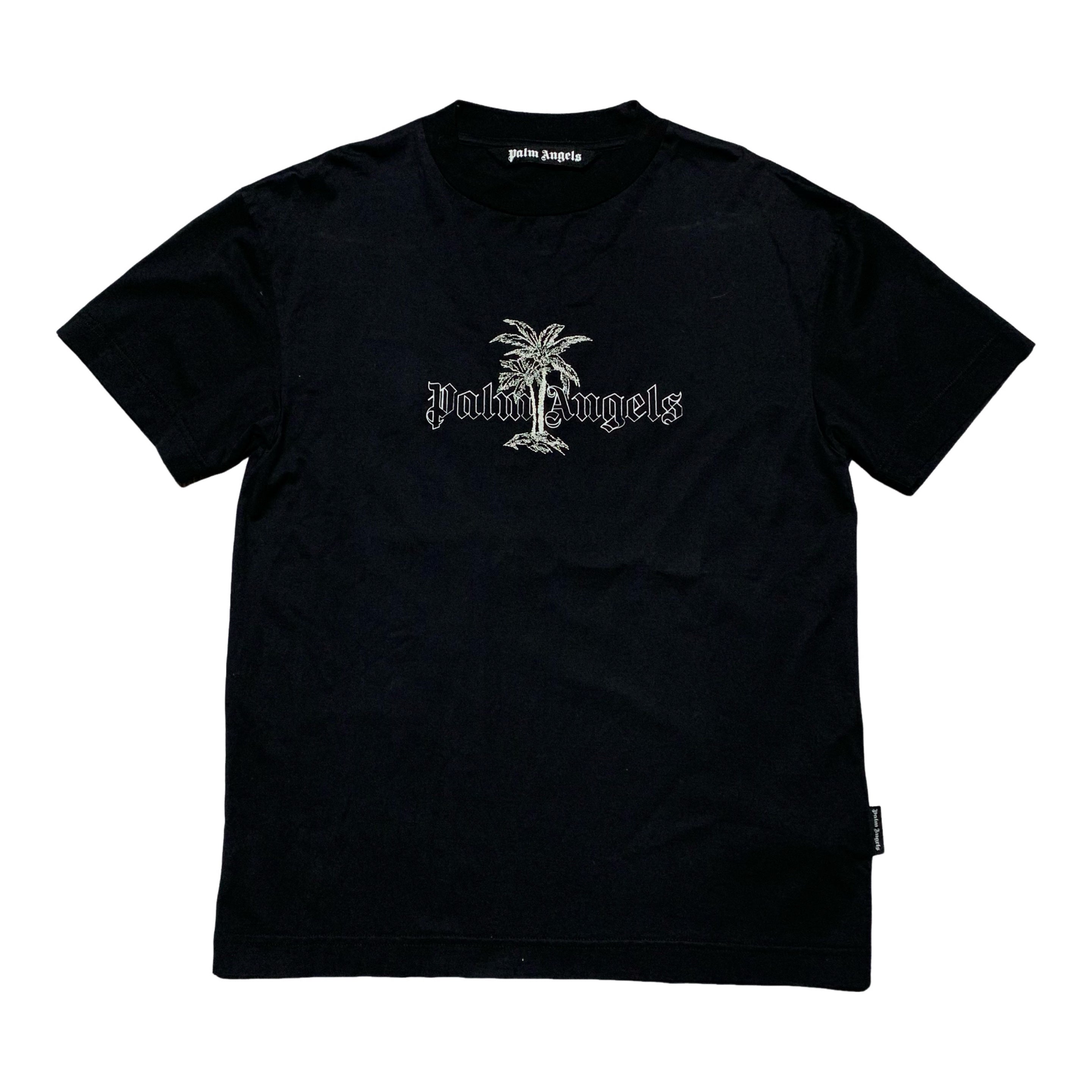 Palm Angels Small Palm Tree Graphic Black Tee