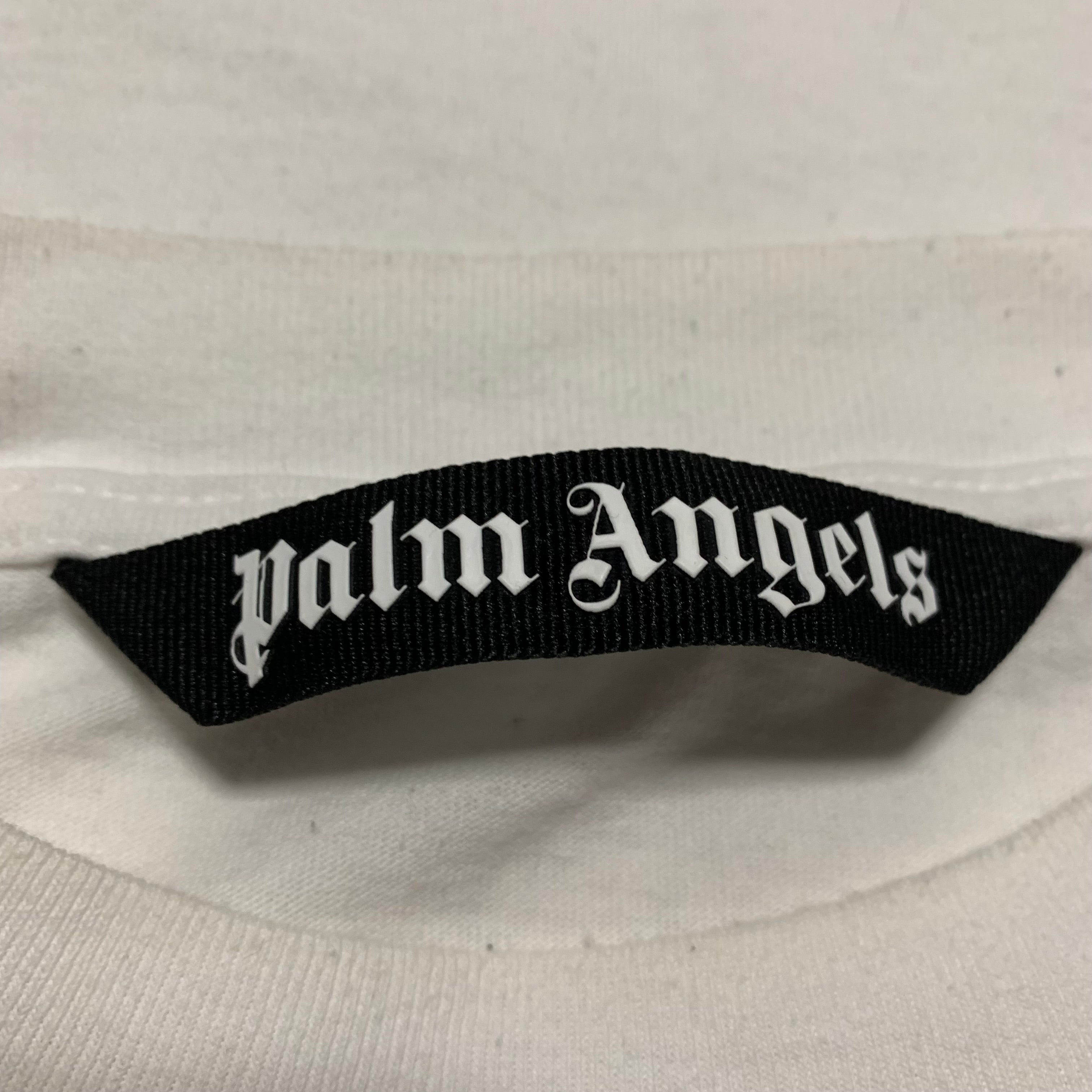 Palm Angels XL Logo Graphic White Tee