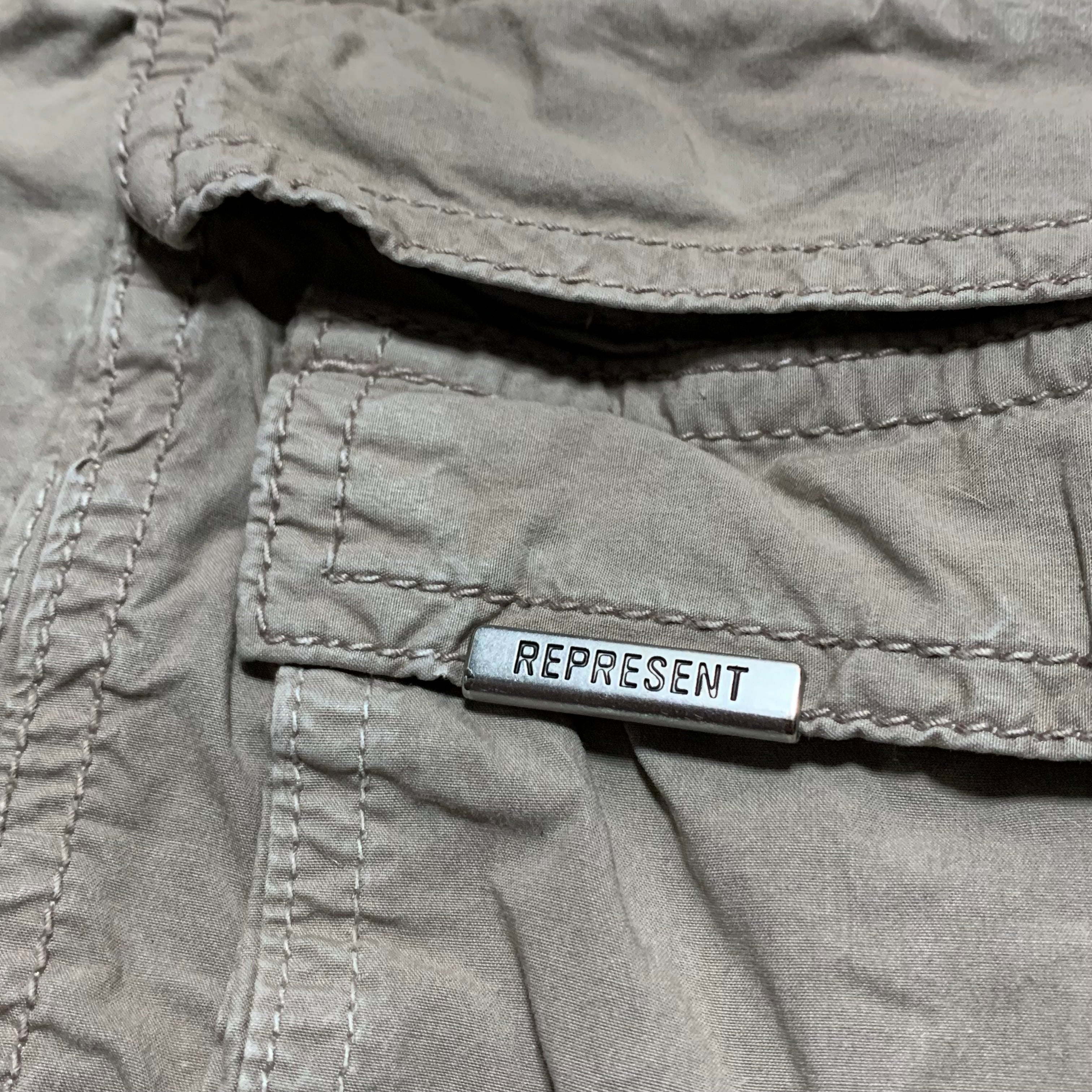 Represent XS Shorts Cargo Bottoms Beige Taupe