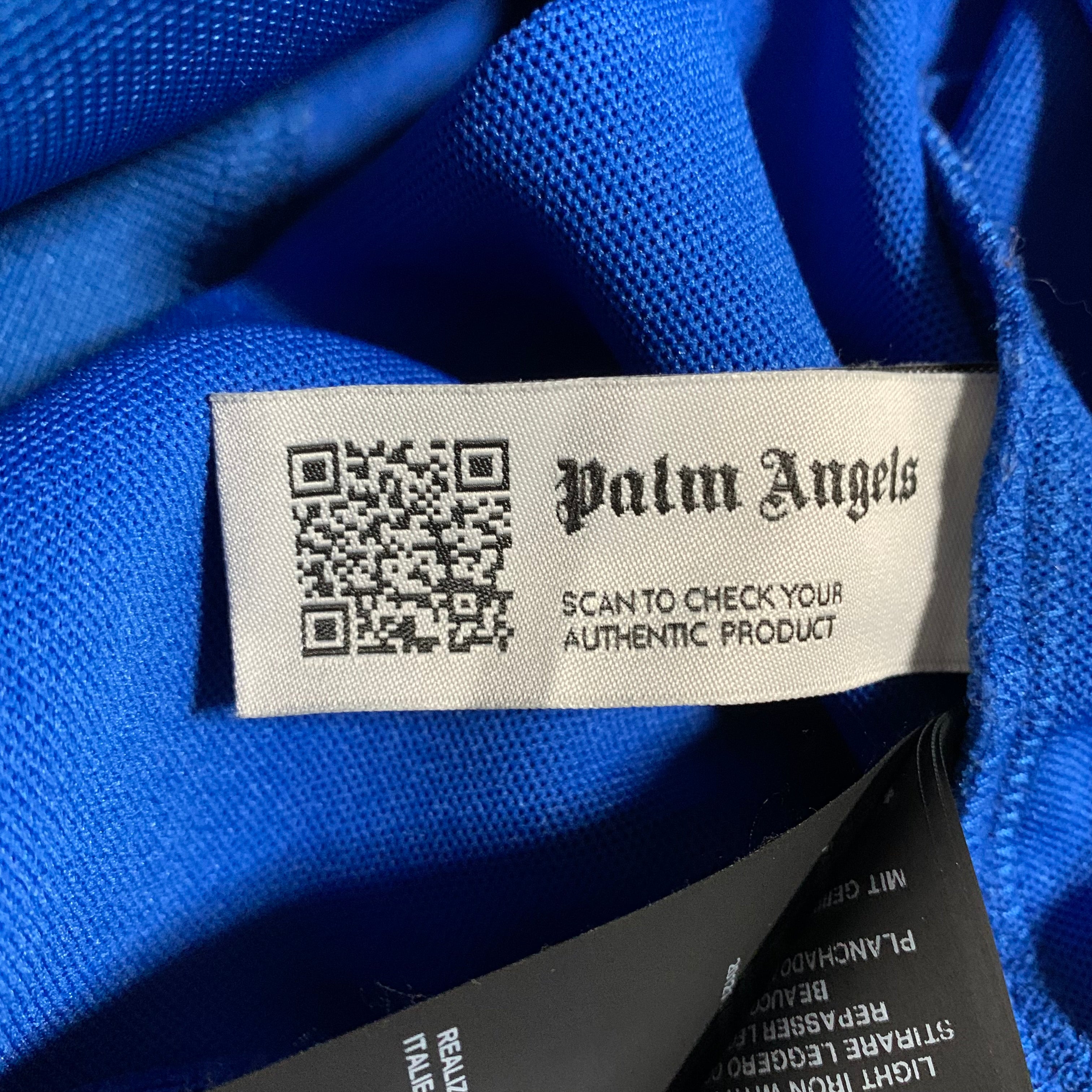Palm Angels Medium Track Jacket Classic Logo Electric Blue Jacket