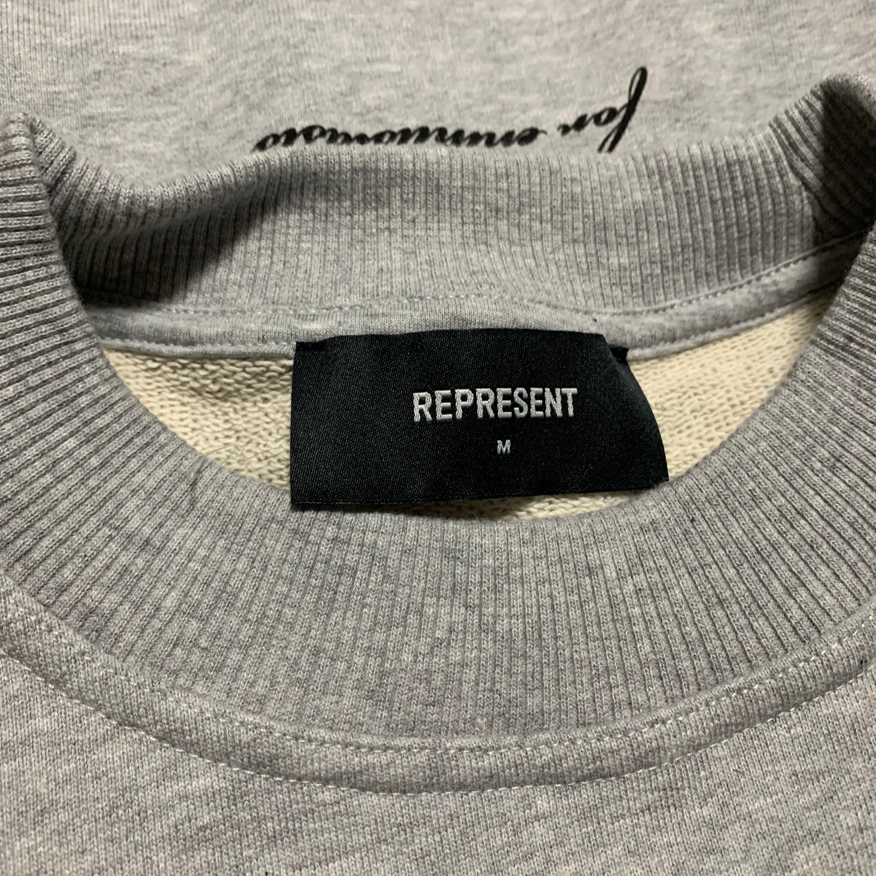 Represent Medium Owners Club Ash Grey Sweater Sweatshirt Crewneck
