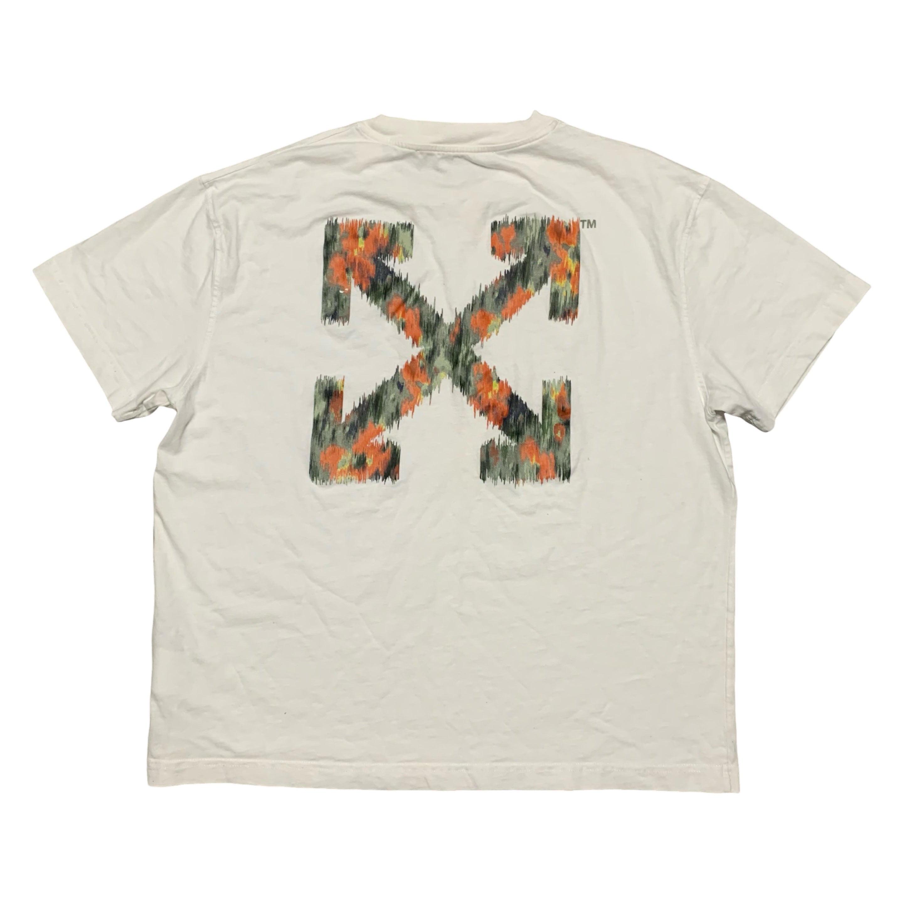 Off White Small Chine Arrows White Tee Virgil Abloh