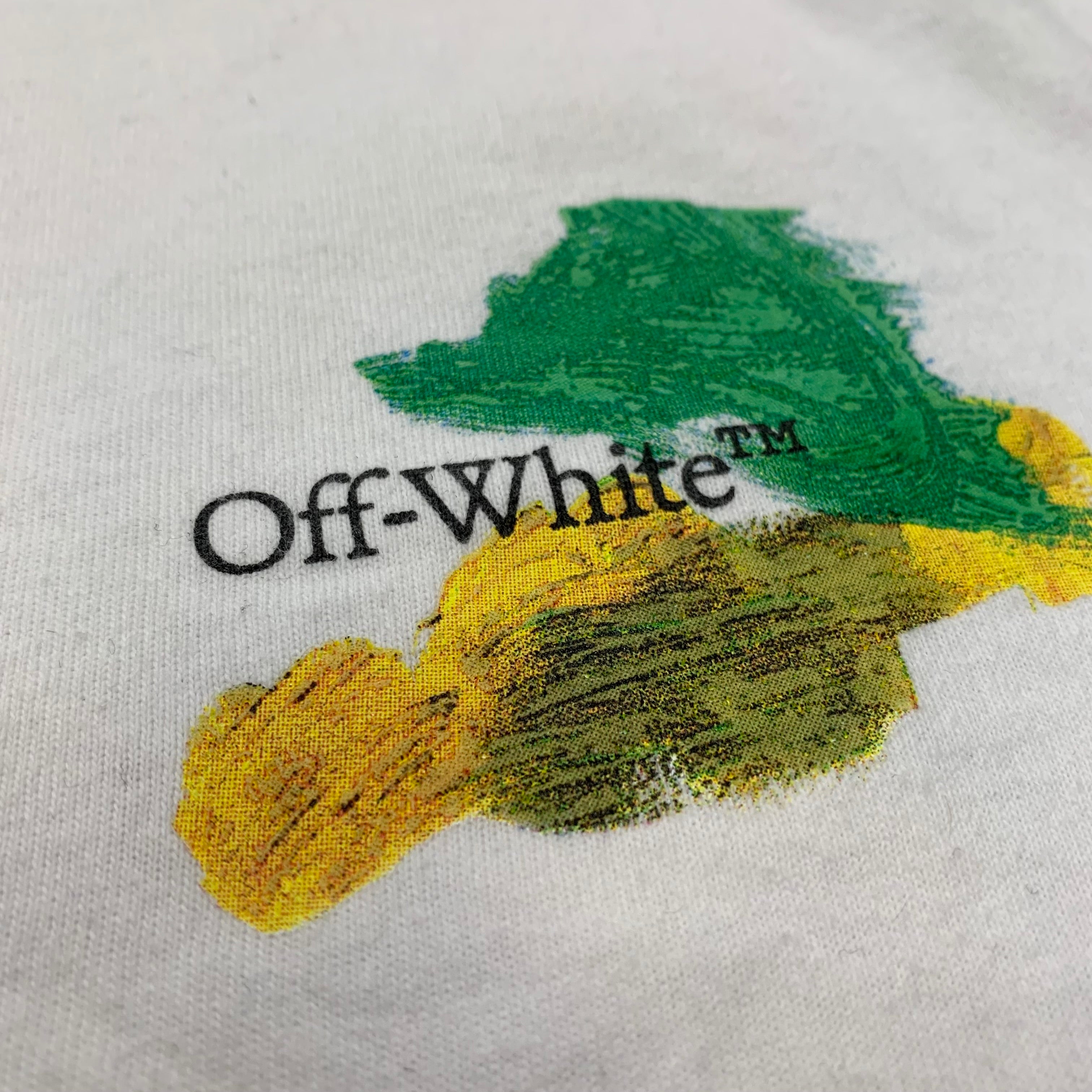 Off White Small Tee Paint Brush Arrows White T-Shirt Virgil Abloh