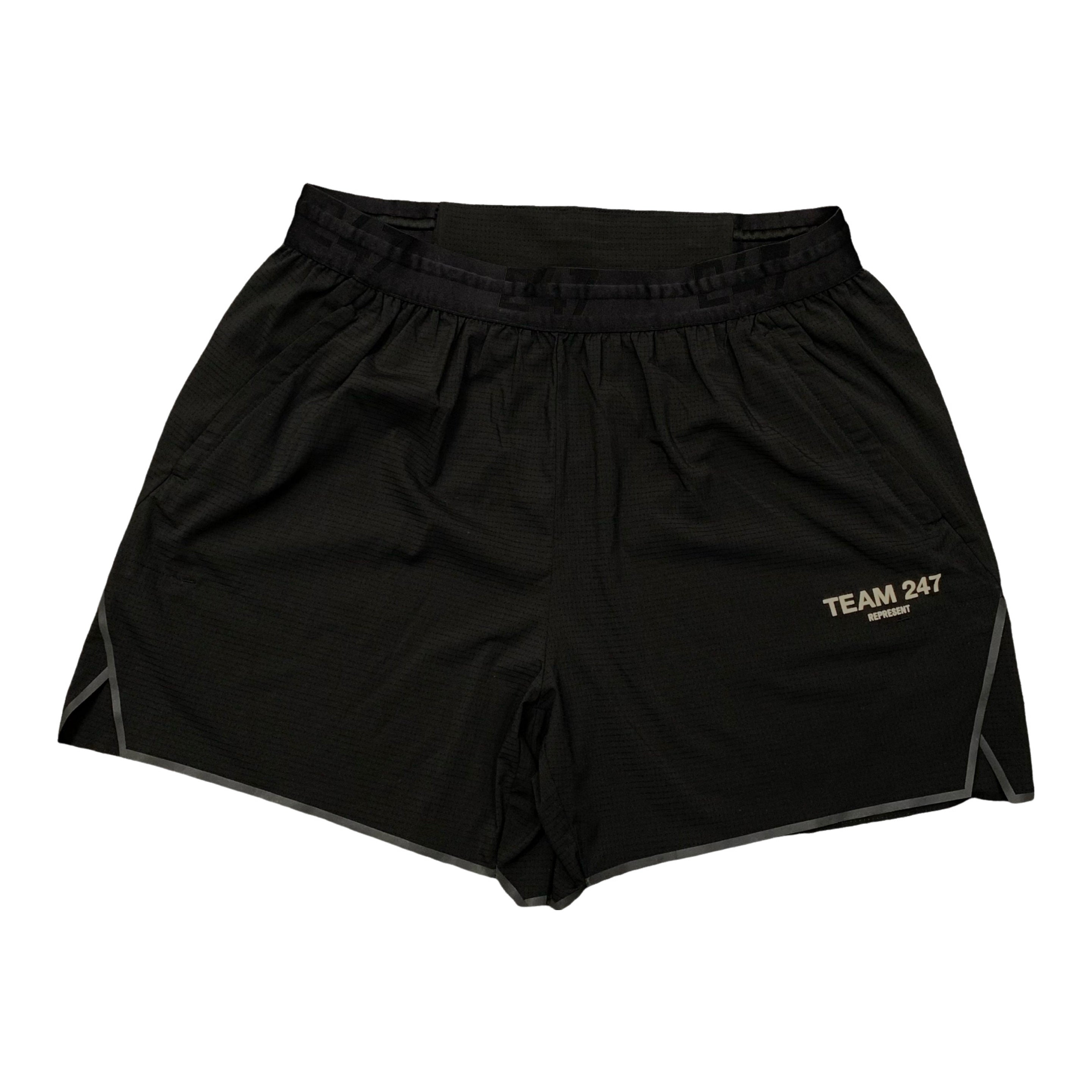 Represent Large Shorts Team 247 Fused Running Black Bottoms