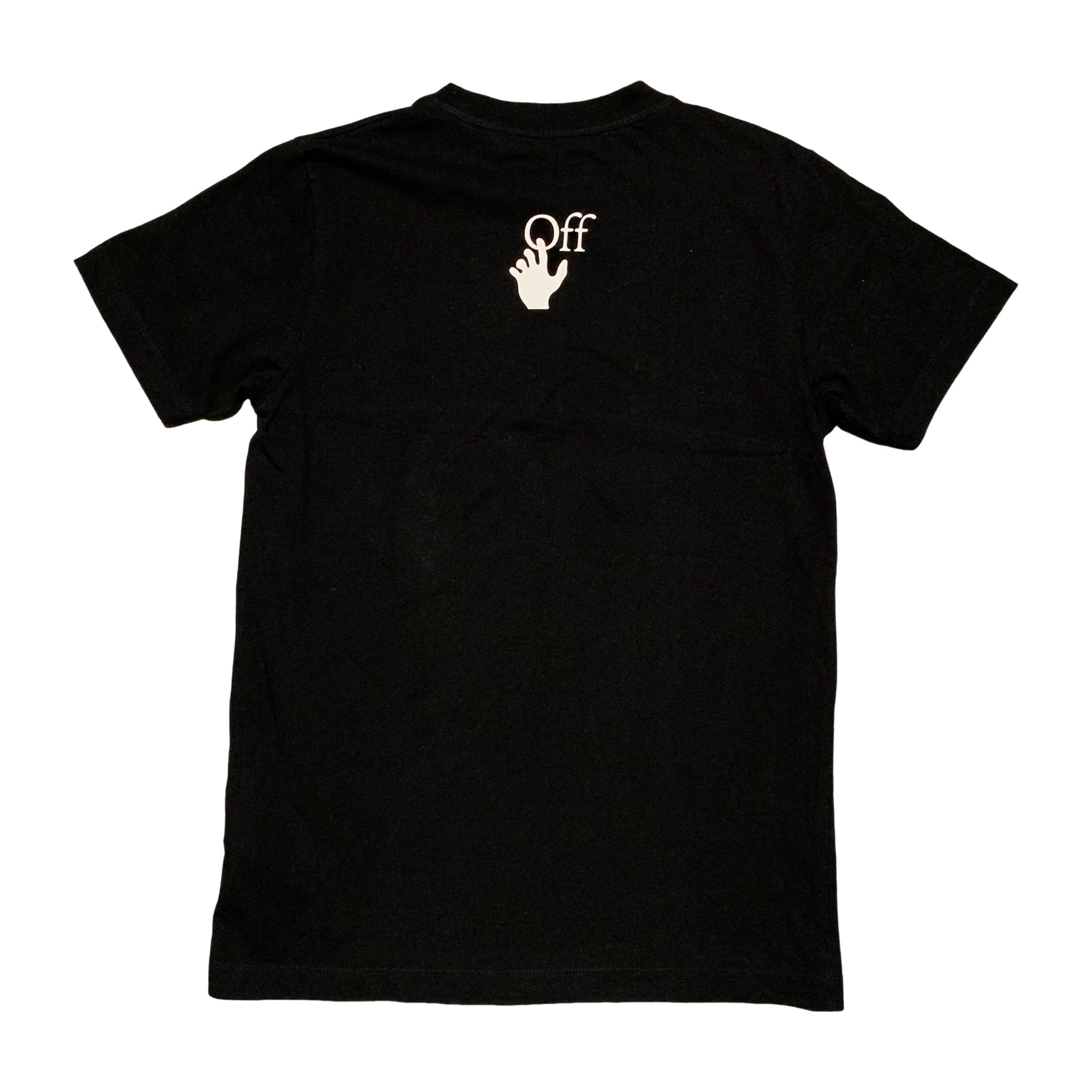 Off White Small Caravaggio Graphic Black Tee Virgil Abloh