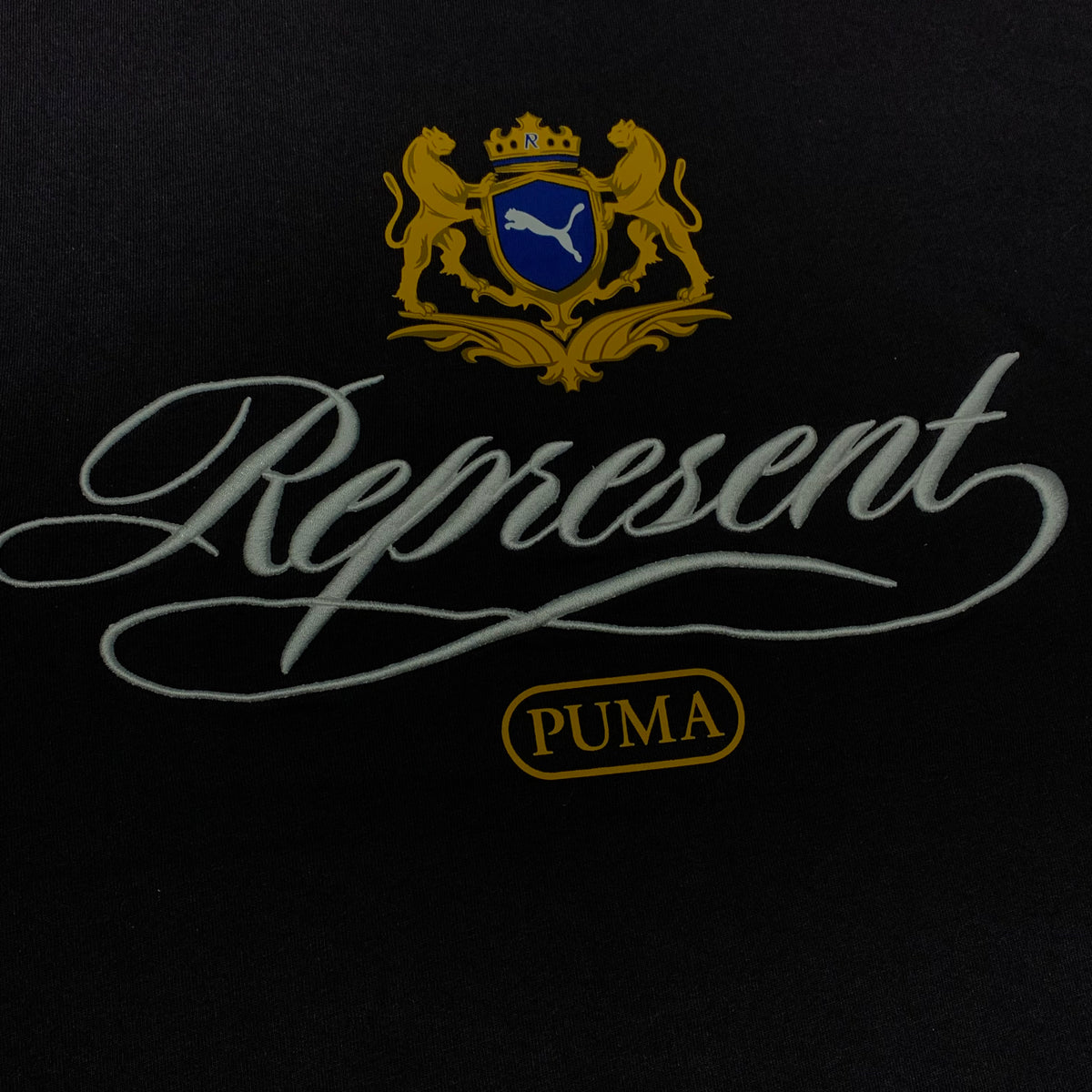 Represent Small Puma Tee Graphic Grey T-Shirt