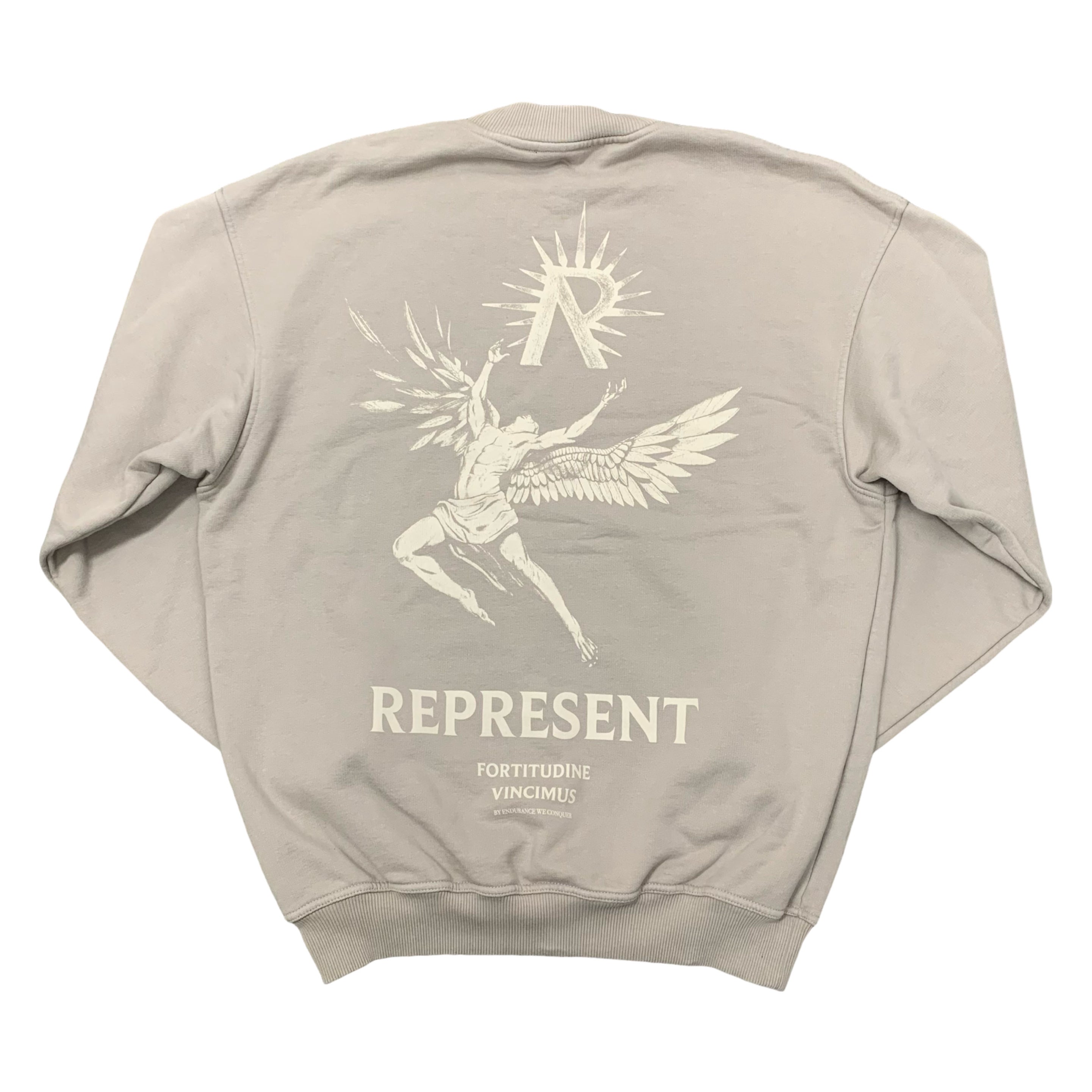 Represent XS Icarus Beige Taupe Sweater Sweatshirt Crewneck