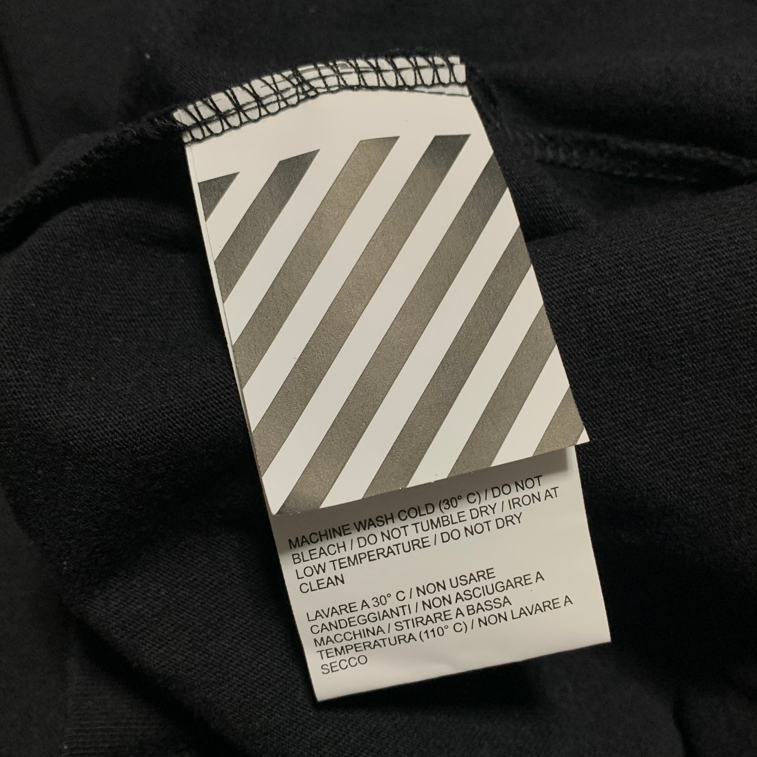 Off White Large Dondi Art Graphic Black Tee Virgil Abloh