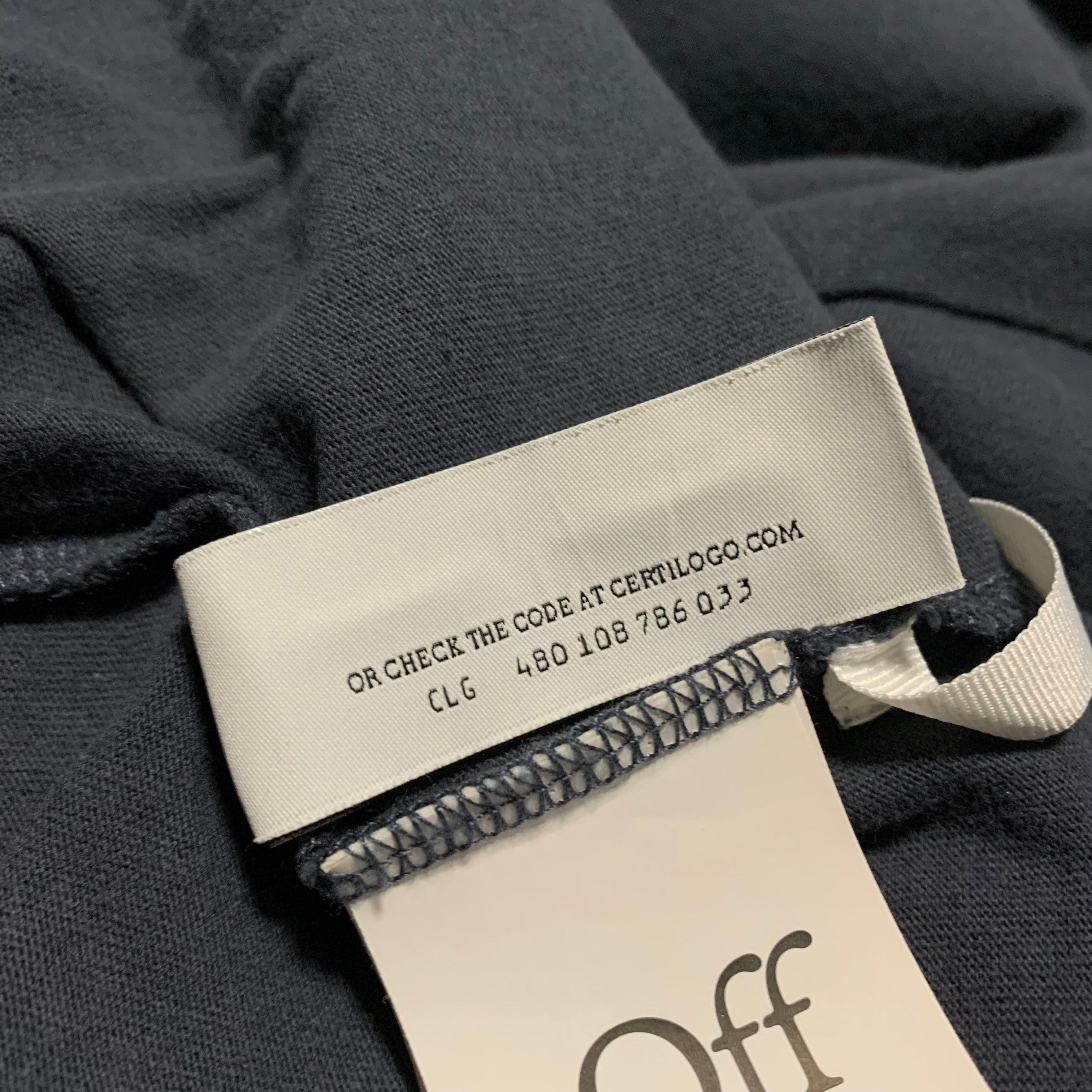 Off White Medium Lighting Arrows Blue Tee Virgil Abloh