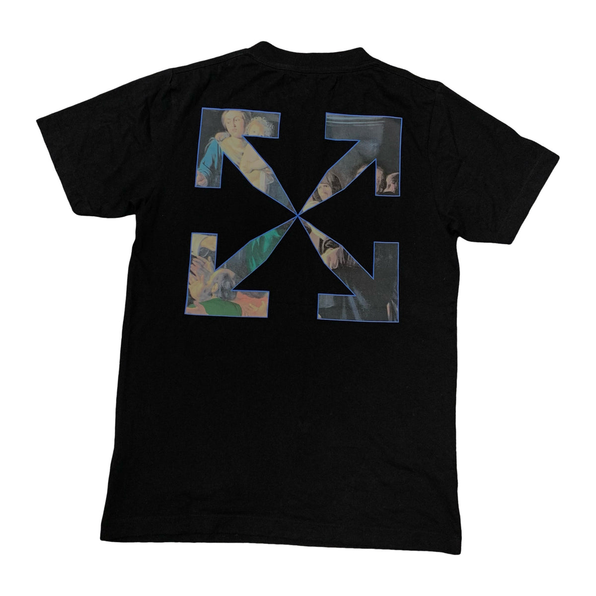 Off White Small Tee Caravaggio Arrows Black T-Shirt Virgil Abloh