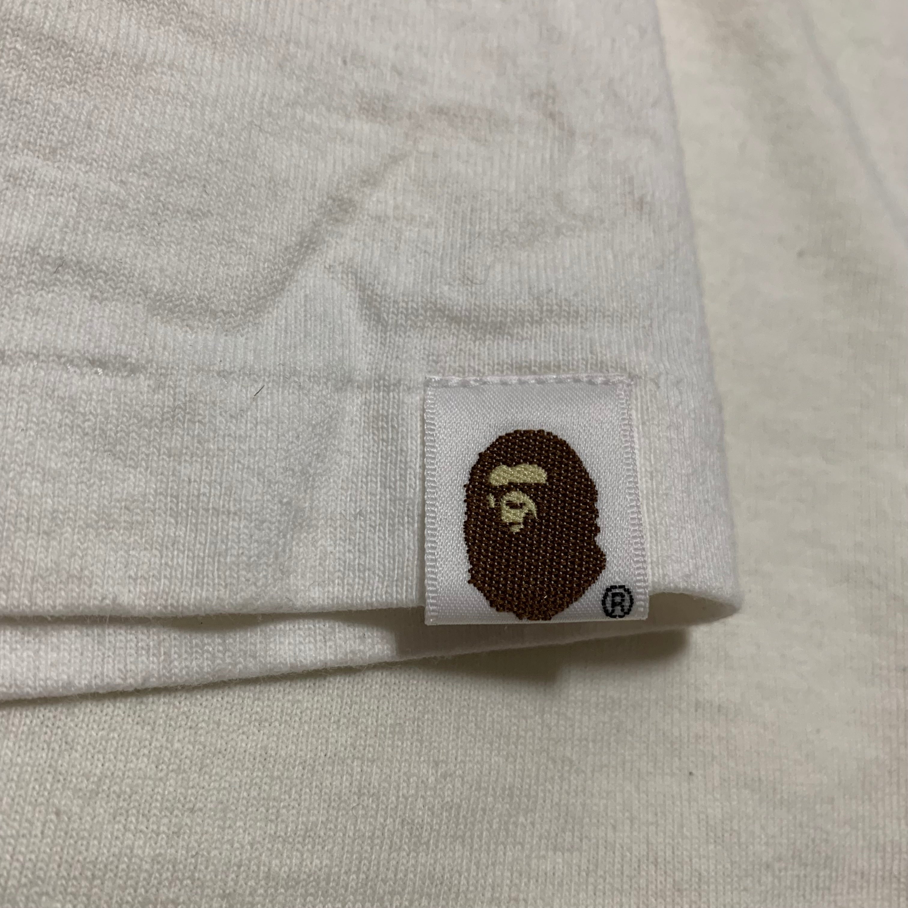 Bape Medium Rare Graphic White Tee A Bathing Ape 'Golden Rain Jungle'