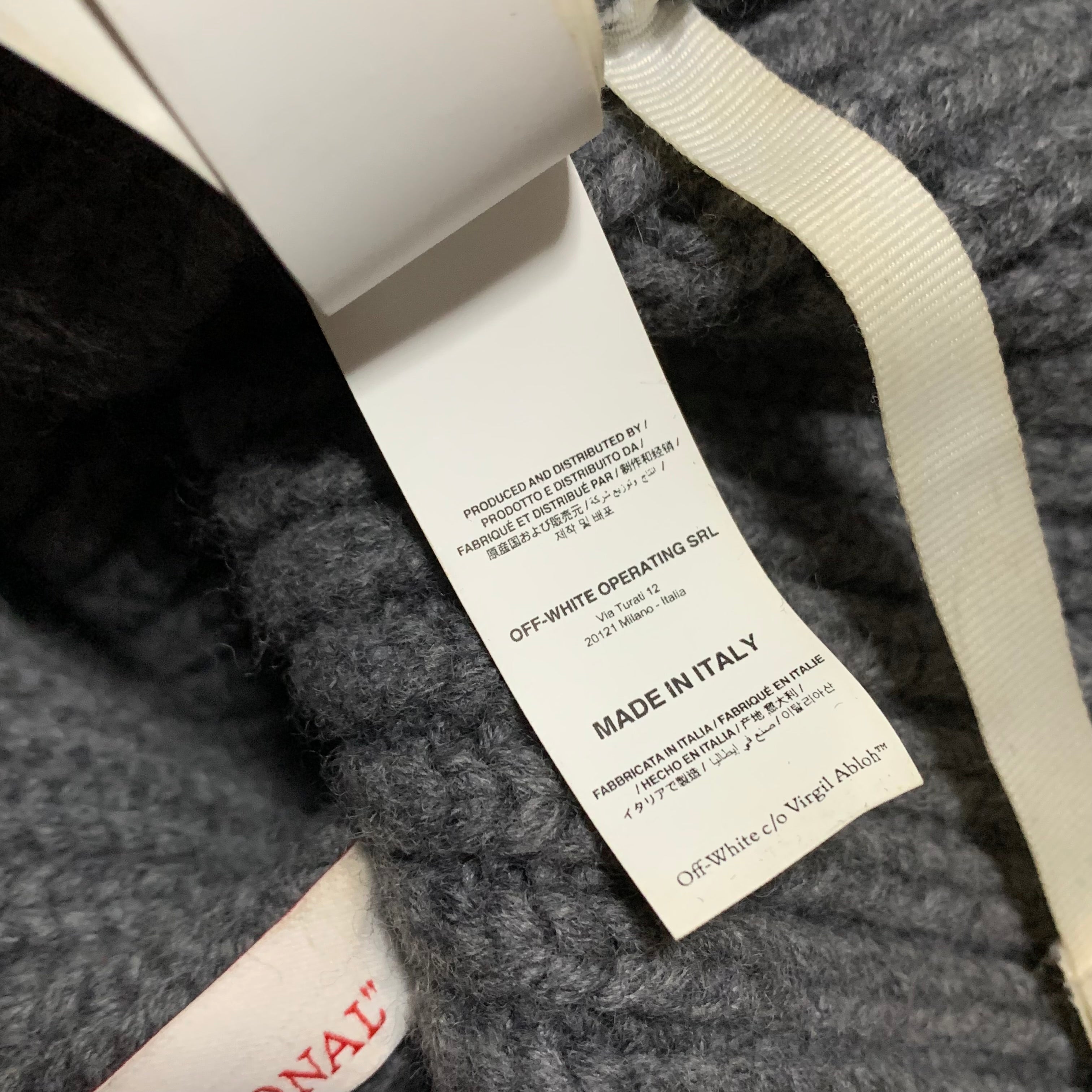 Off White Beanie Off White Logo Grey Beanie Hat Virgil Abloh