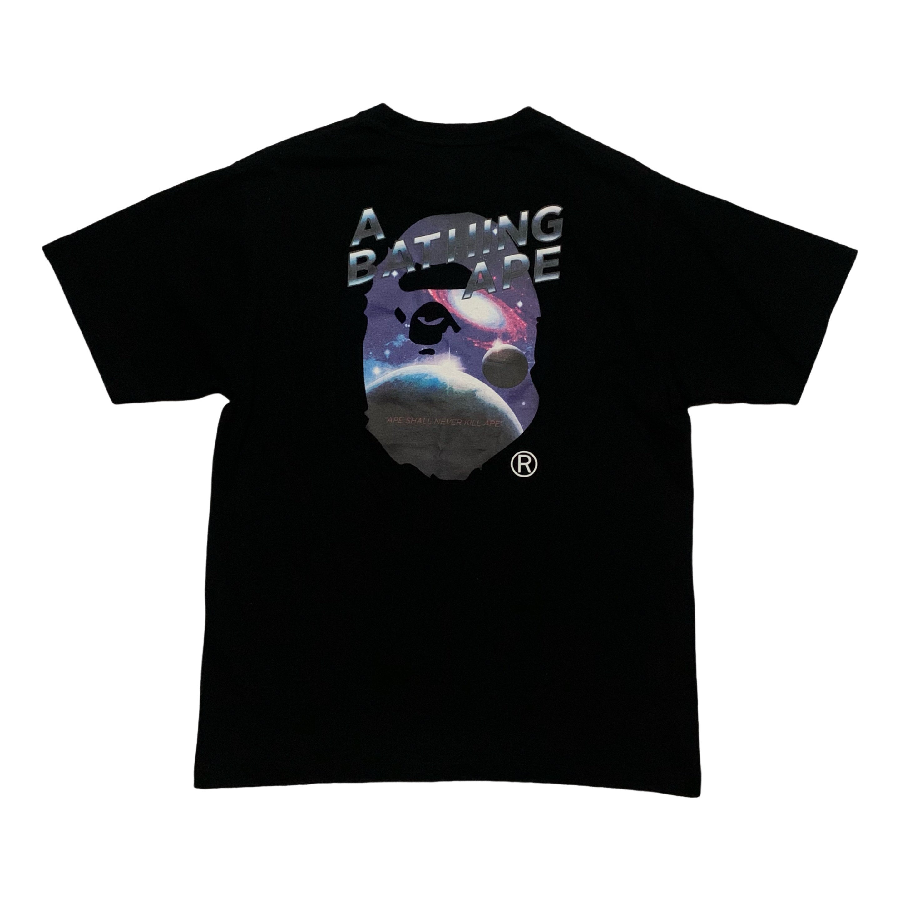 Bape Medium Galaxy Black Tee A Bathing Ape