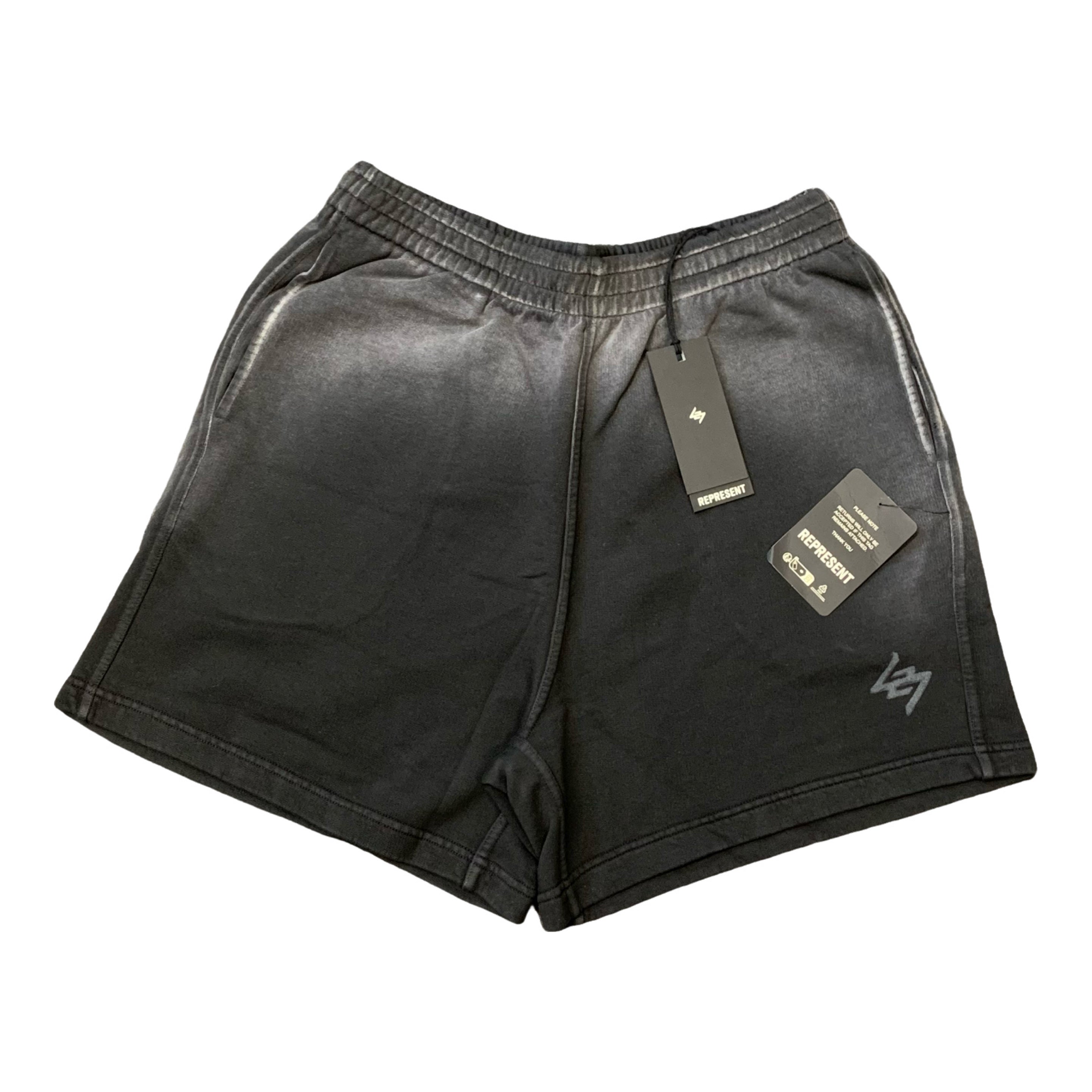 Represent Large Shorts 247 Motion Aged Black Shorts Bottoms