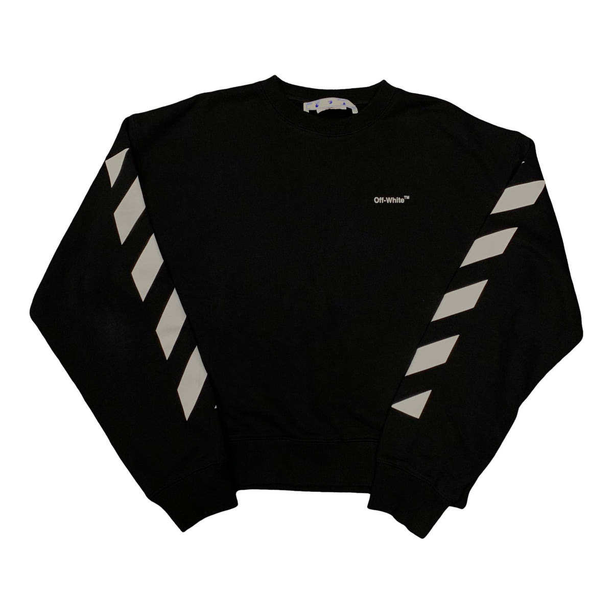 Off White Medium Sweatshirt Diag Black Crewneck Virgil Abloh