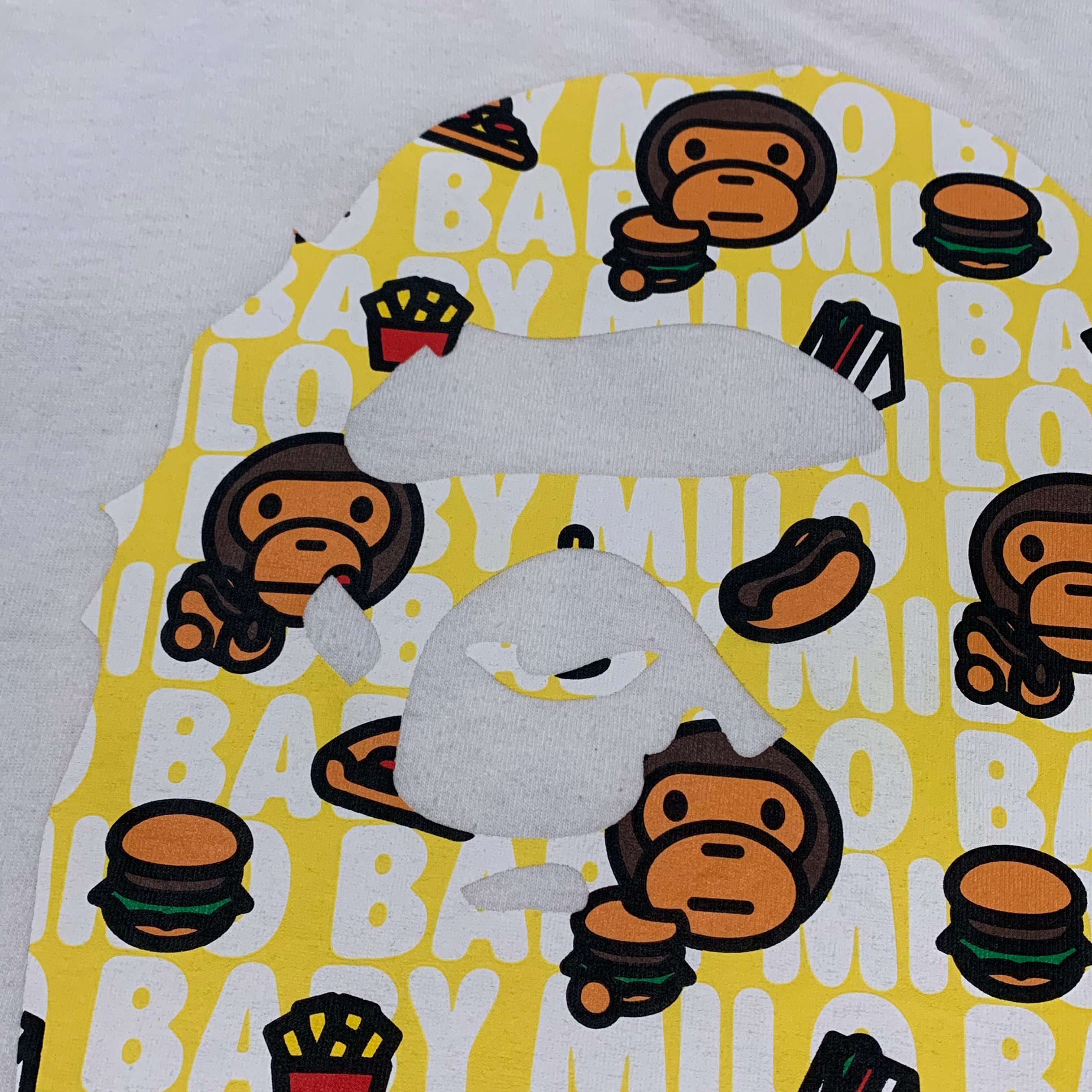 Represent Medium Baby Milo Ape Head White Tee 'Junk Food'