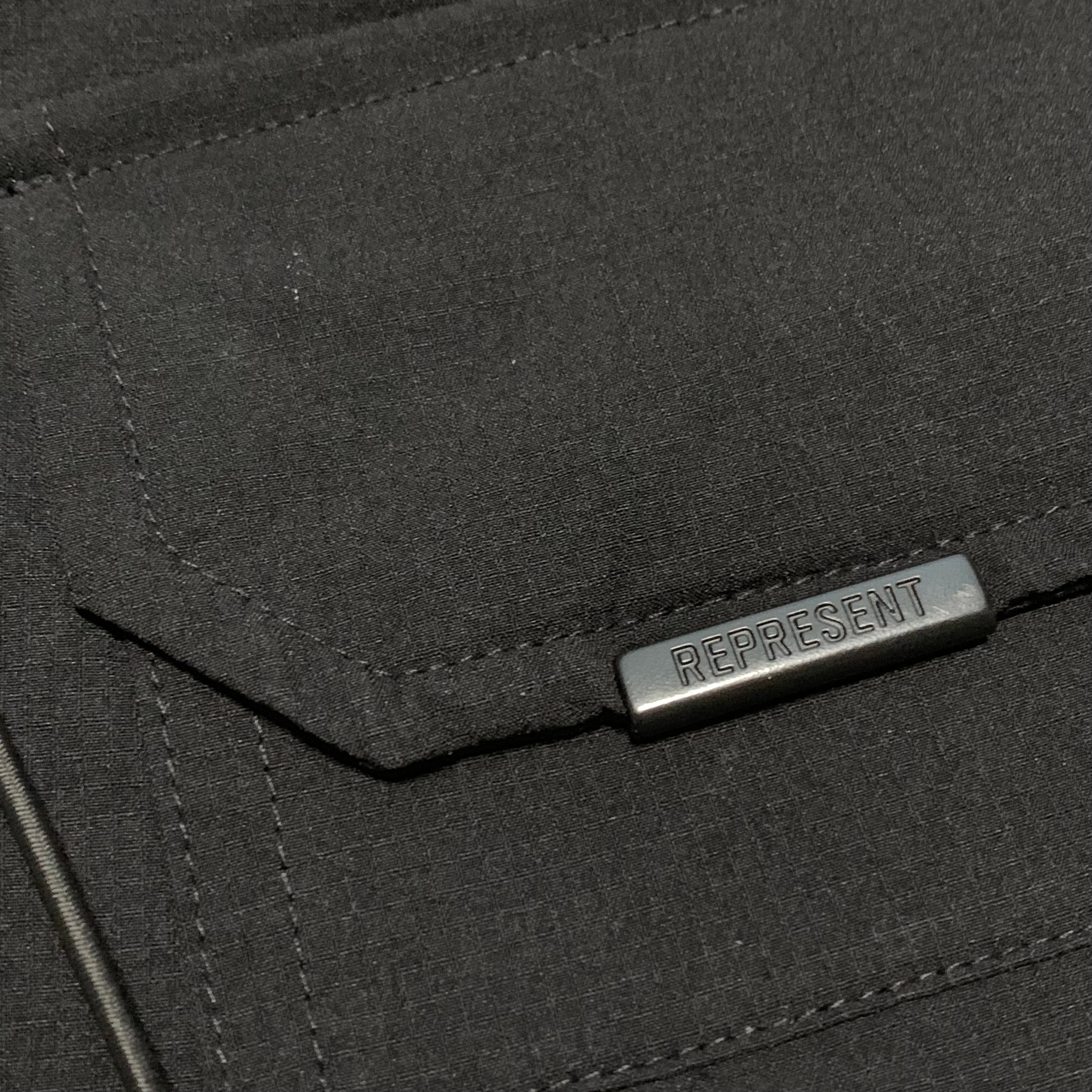 Represent Small Black 247 Track Pant Bottoms