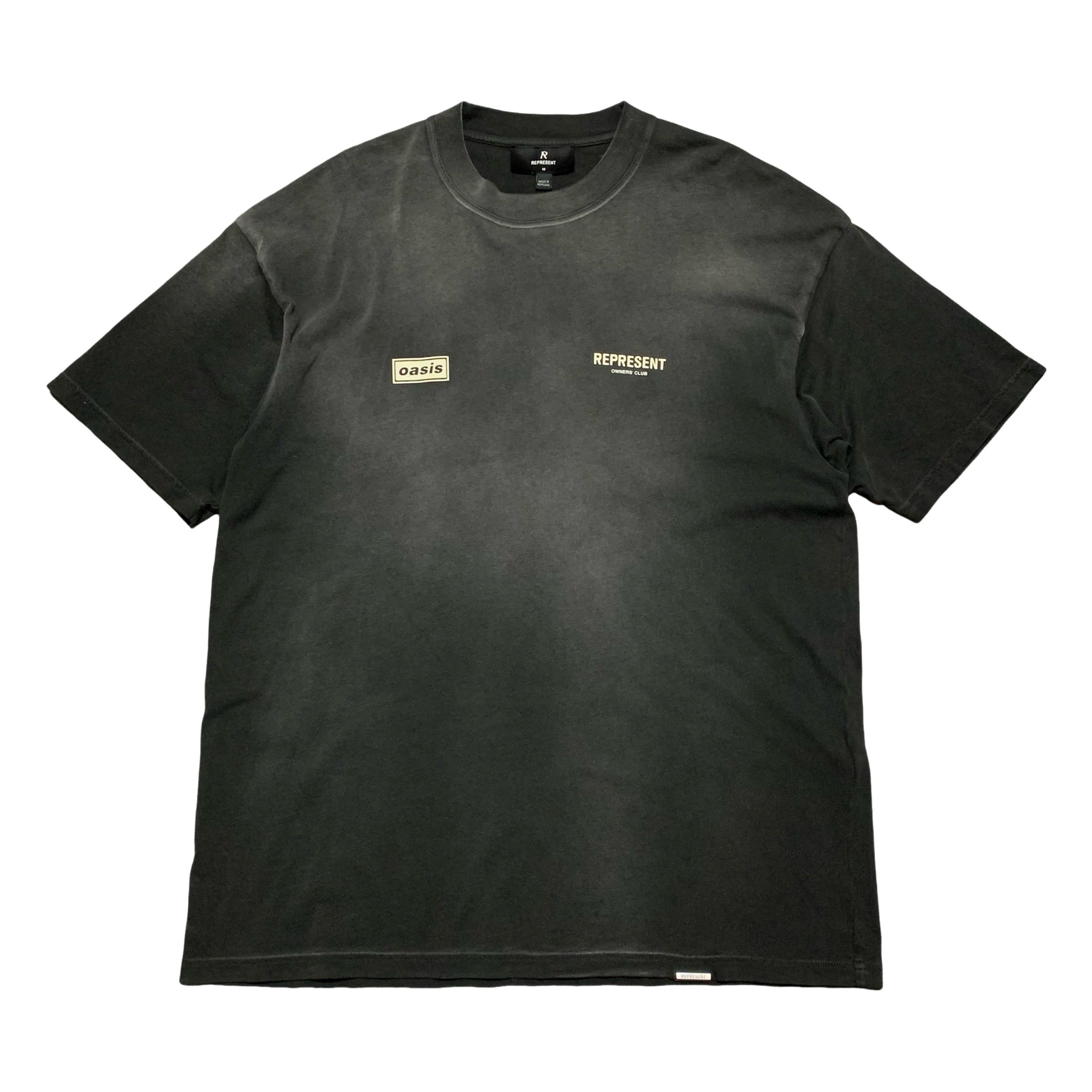 Represent Oasis Medium Owners Club Stained Black Tee