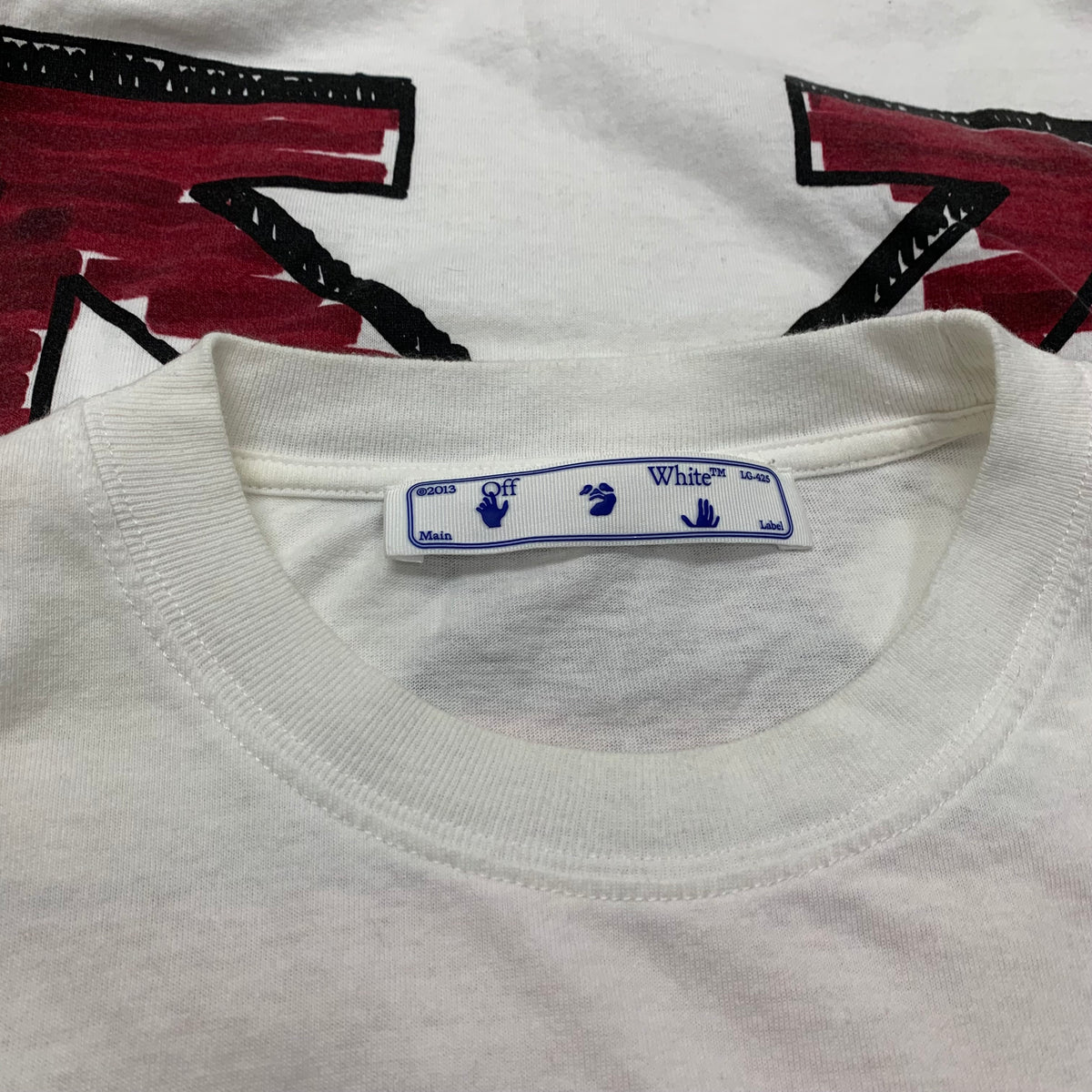 Off White Small Tee Marker Arrows White T-Shirt Virgil Abloh