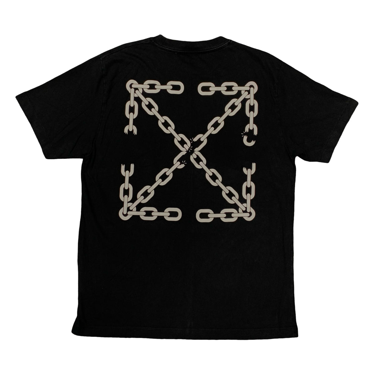 Off White Medium Tee Chain Arrows Black T-Shirt Virgil Abloh