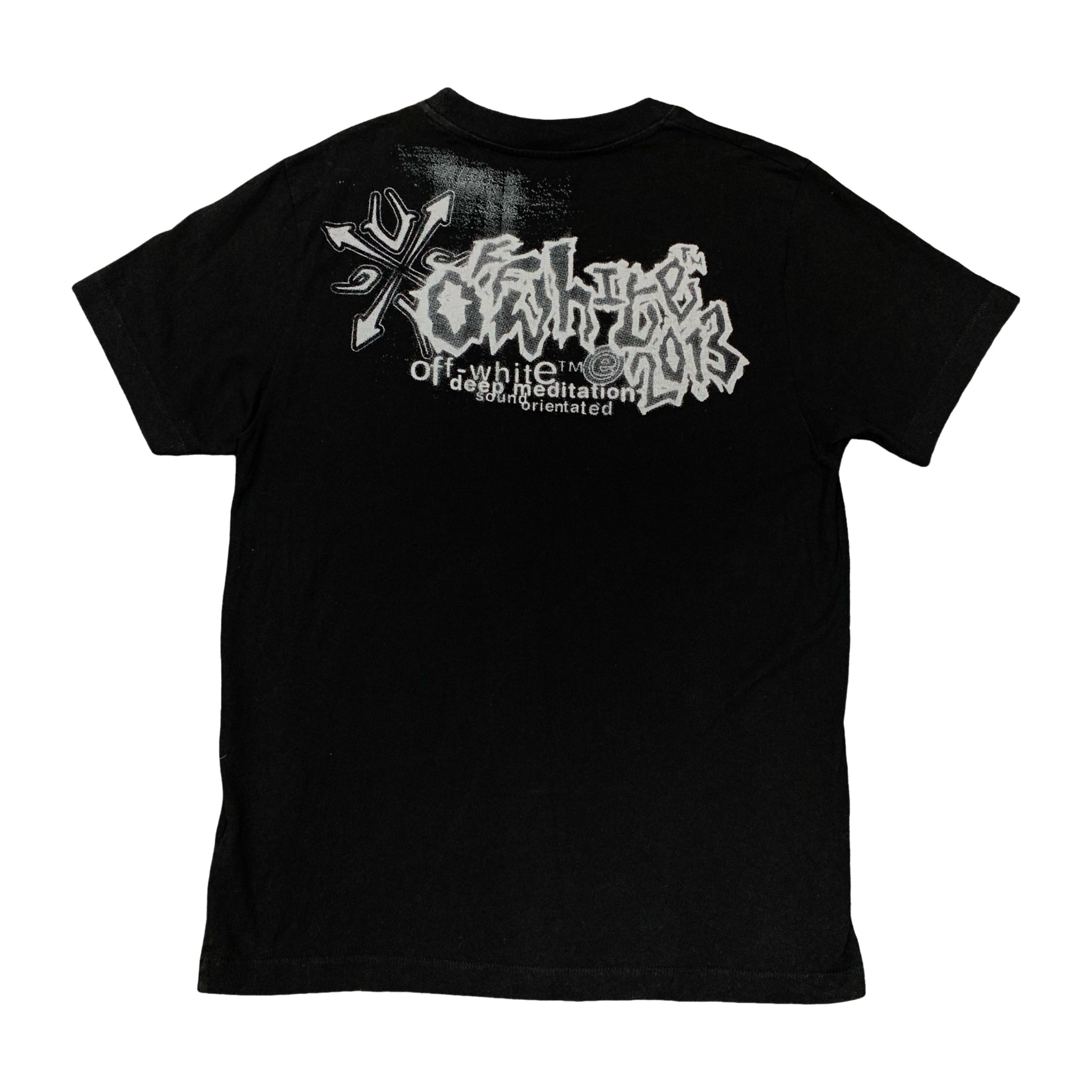 Off White Small Tee Tribal Arrows Black T-Shirt Virgil Abloh