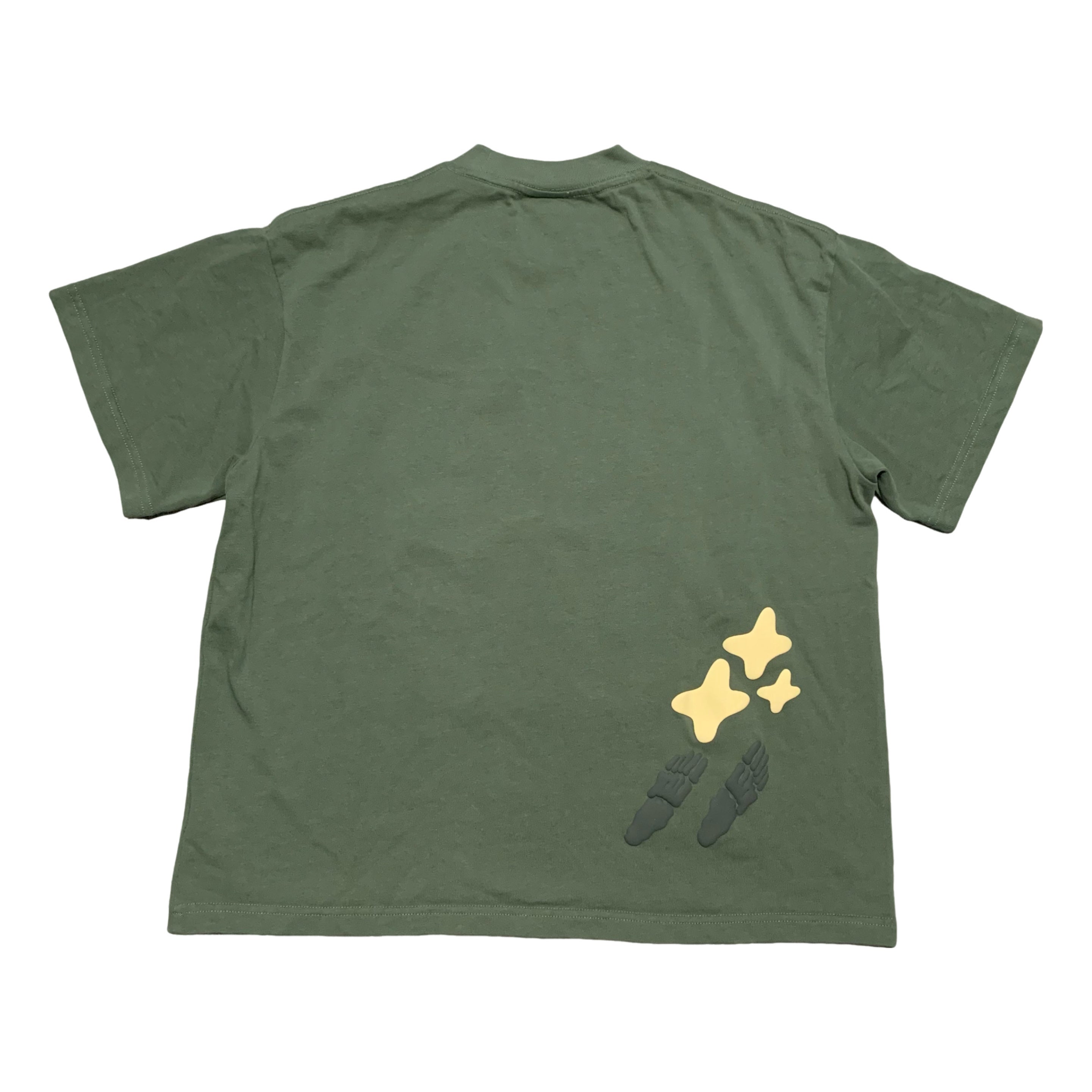 Broken Planet Medium Space Trails Green Tee