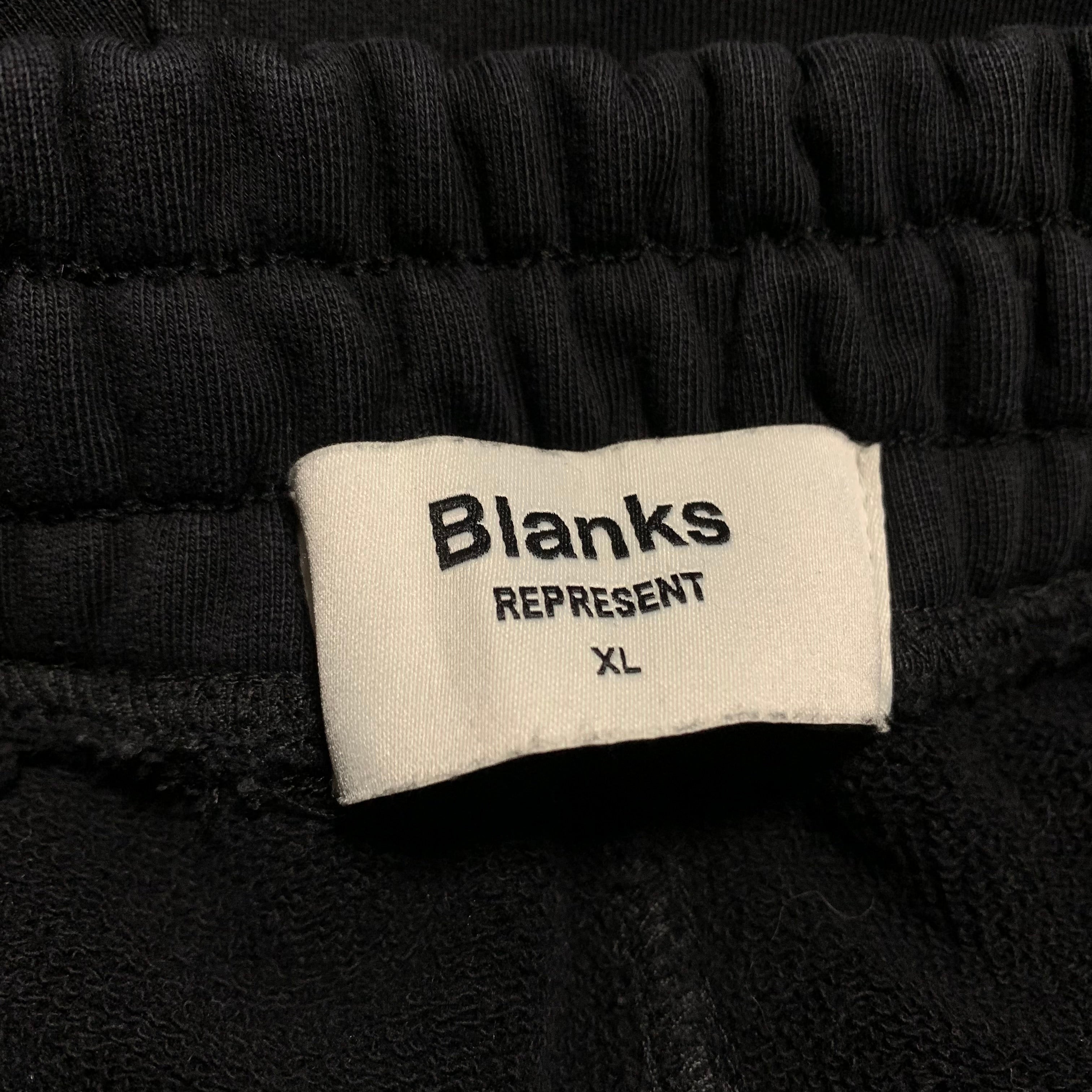 Represent XL Shorts Blanks Jet Black Bottoms