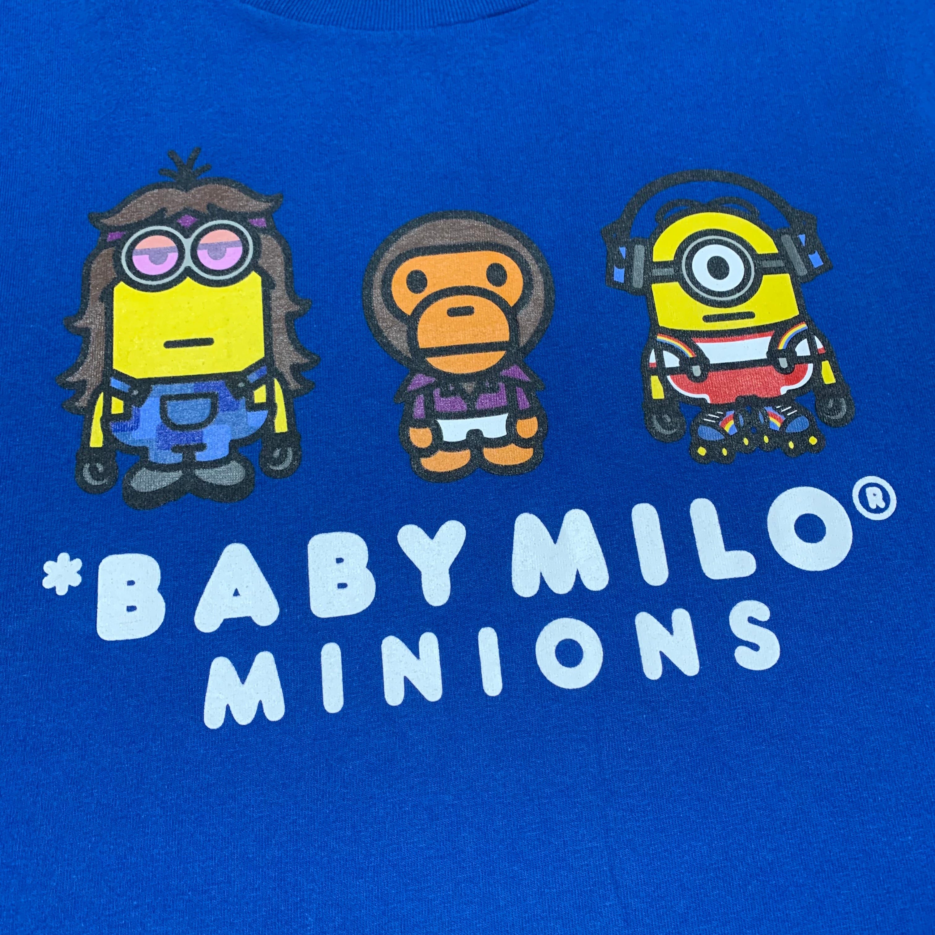 Bape Large Minions Baby Milo Blue Tee A Bathing Ape