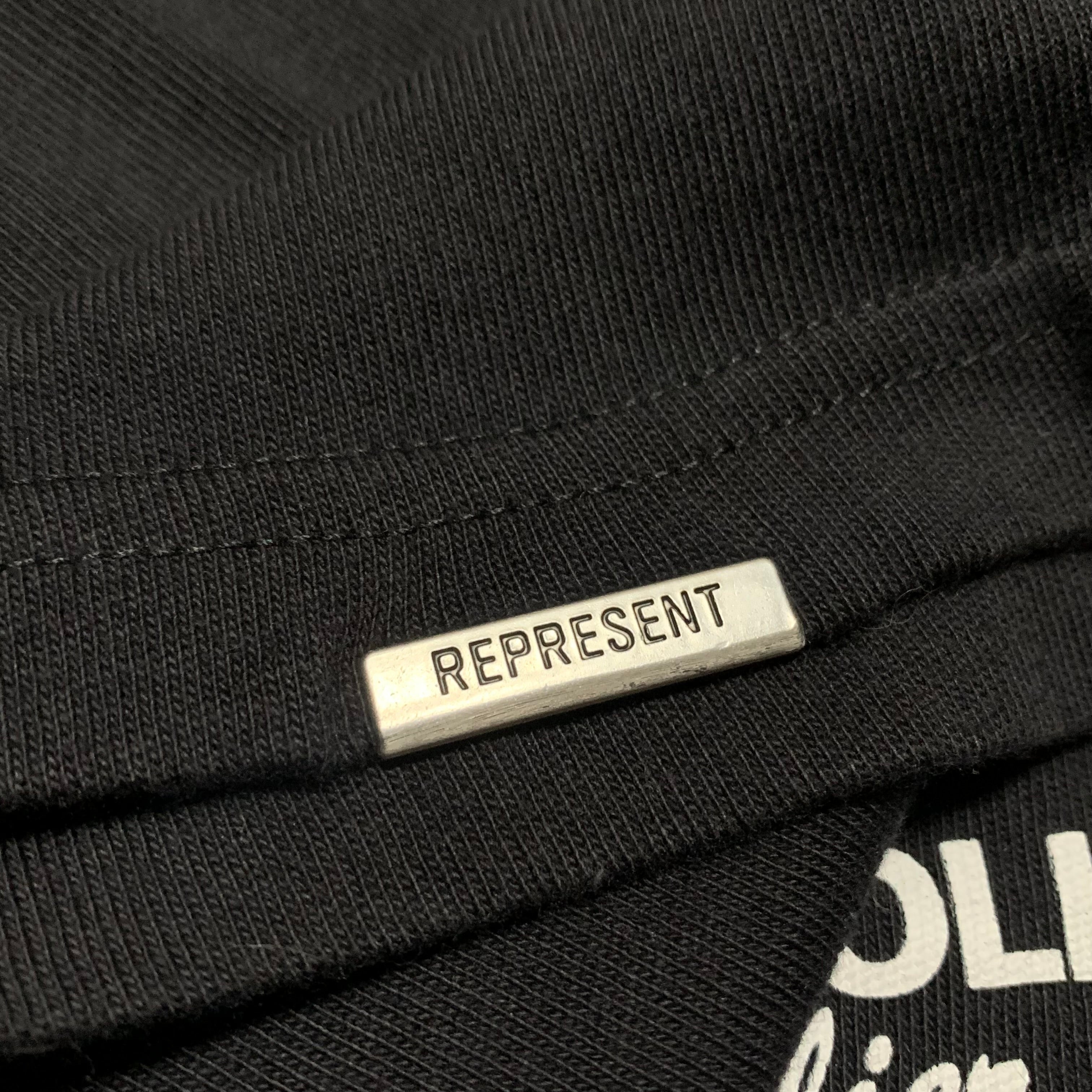 Represent Small Premium Black Tee