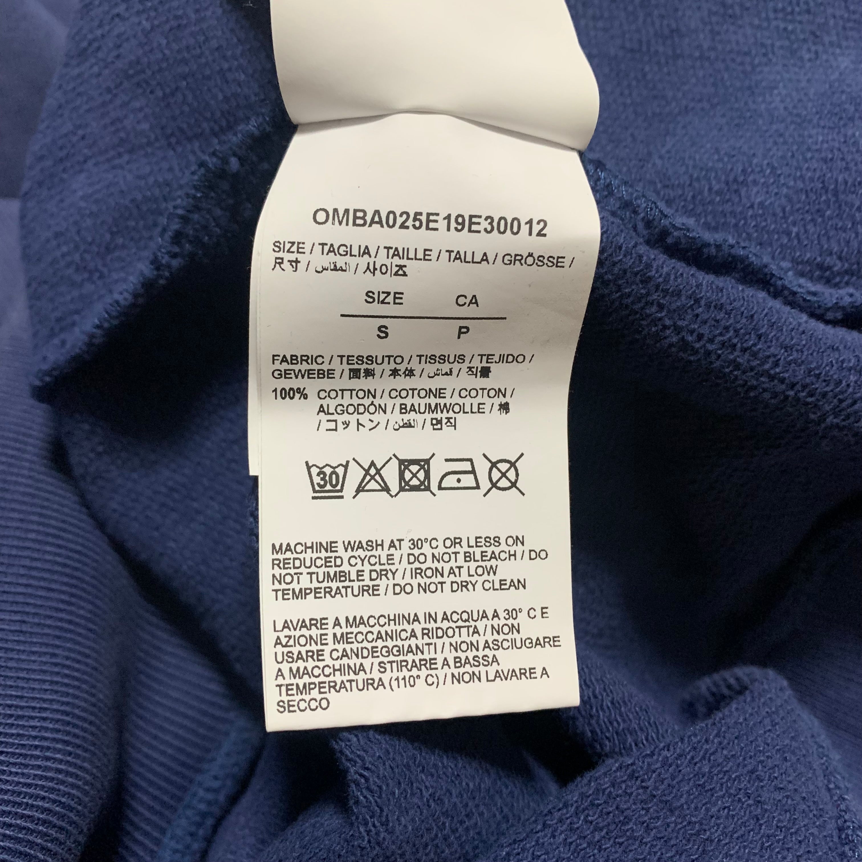 Off White Small Skull Skeleton Blue Sweatshirt Crewneck Virgil Abloh