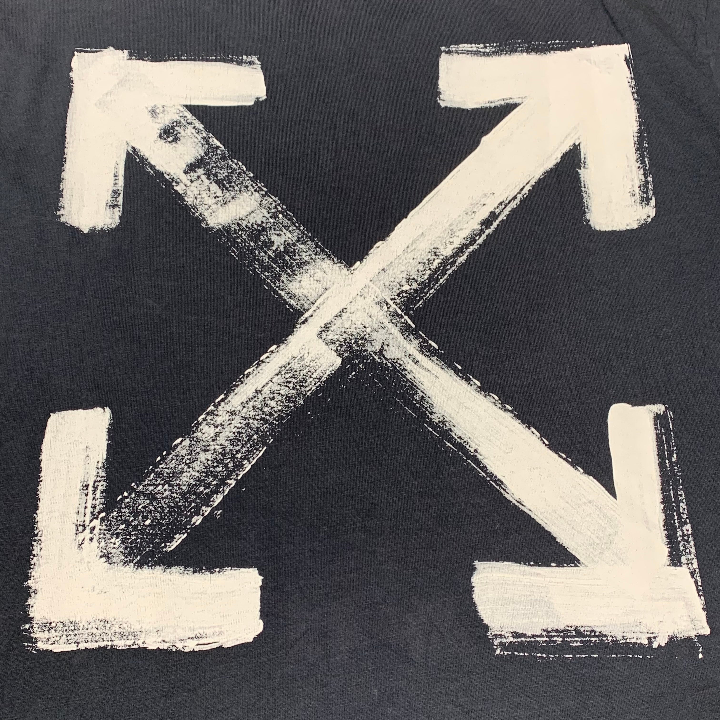 Off White Large Tee Marker Arrows Blue T-Shirt Virgil Abloh