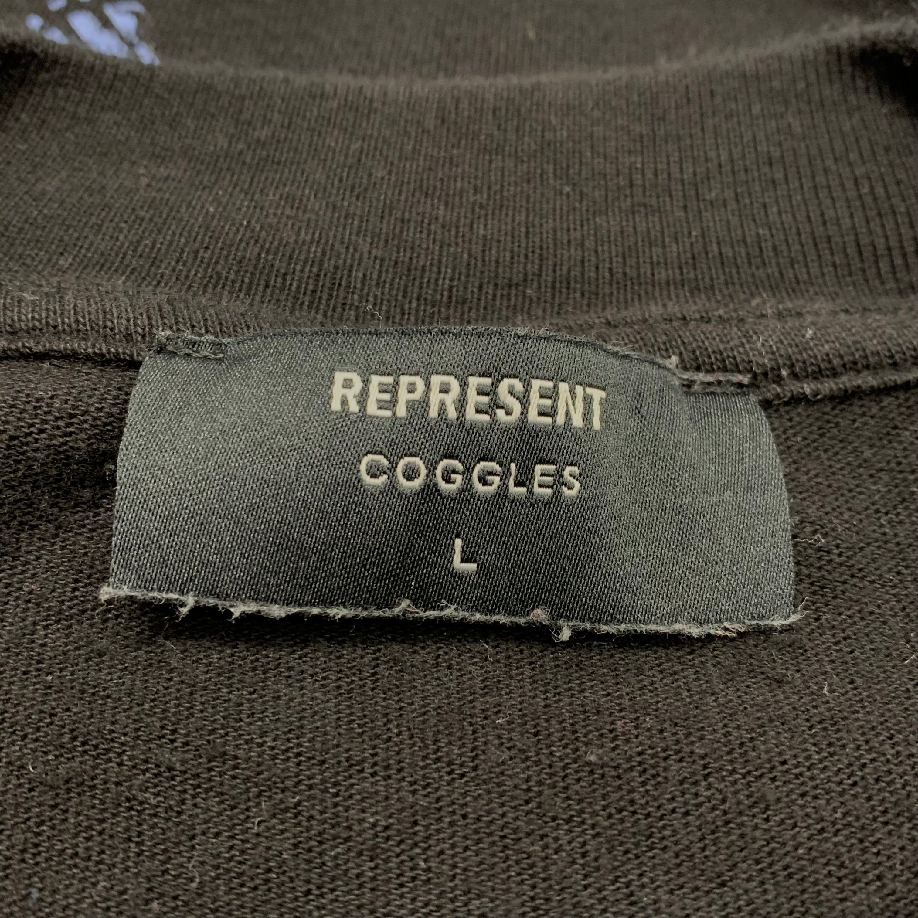 Represent Large Tee Icarus Jet Black T-Shirt Coggles Edition
