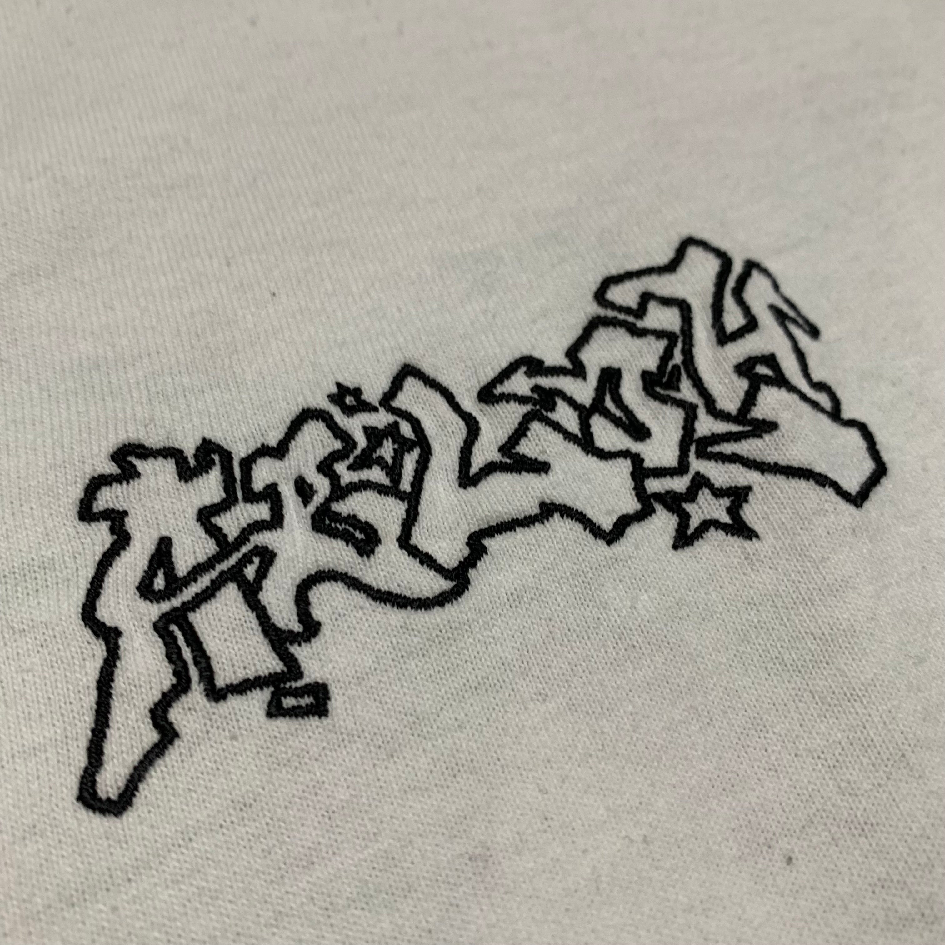 Off White Small Weed Graphic White Tee Virgil Abloh