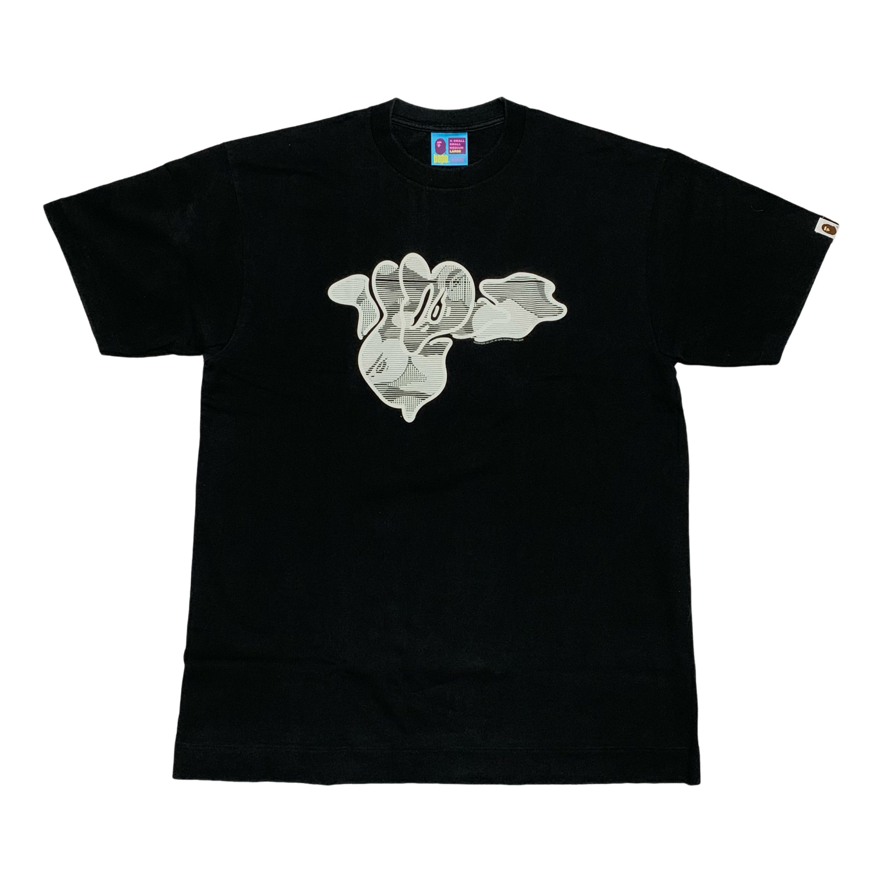 Bape Large Camo Graphic Black Tee A Bathing Ape 2006