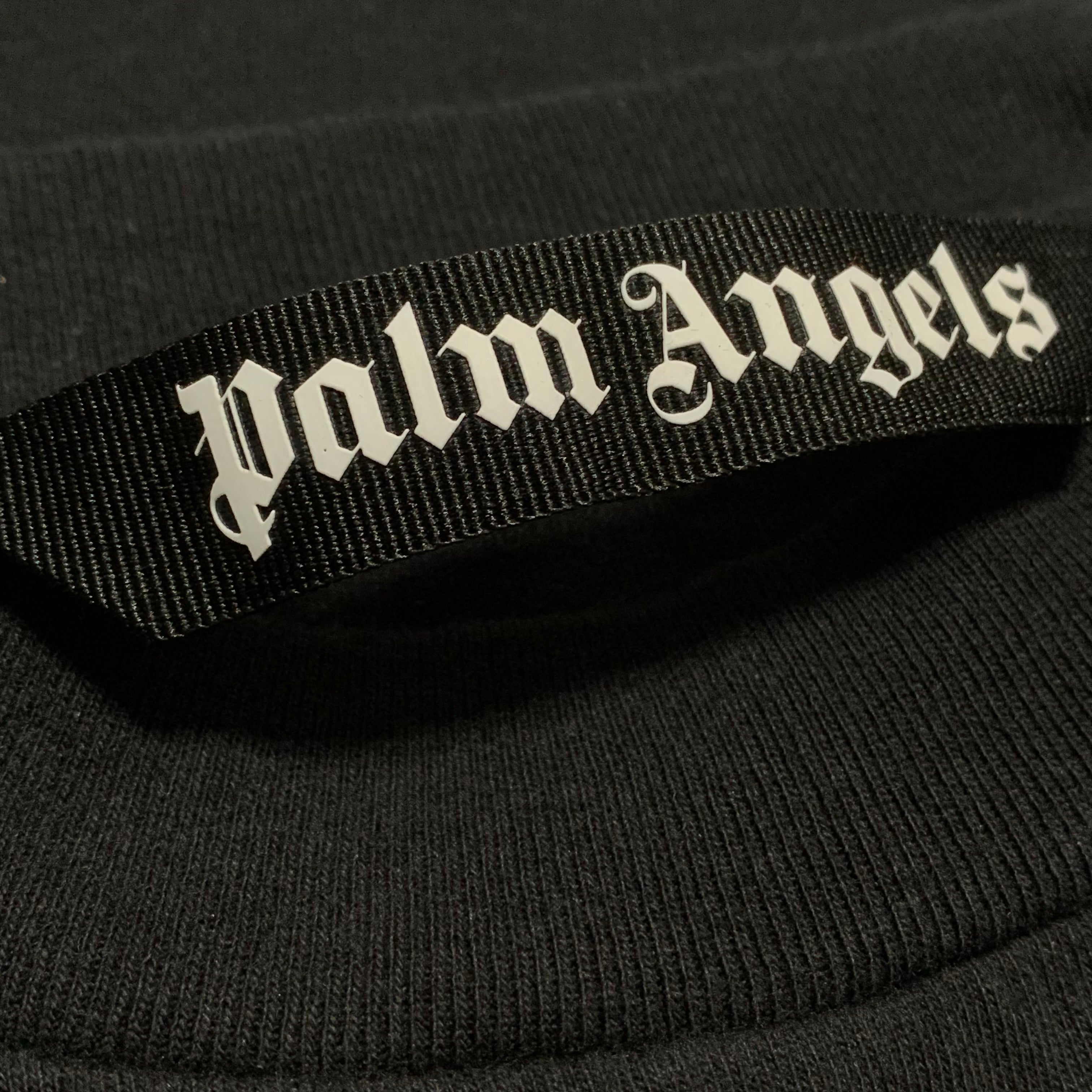 Palm Angels Small Sprayed Milano Black Tee