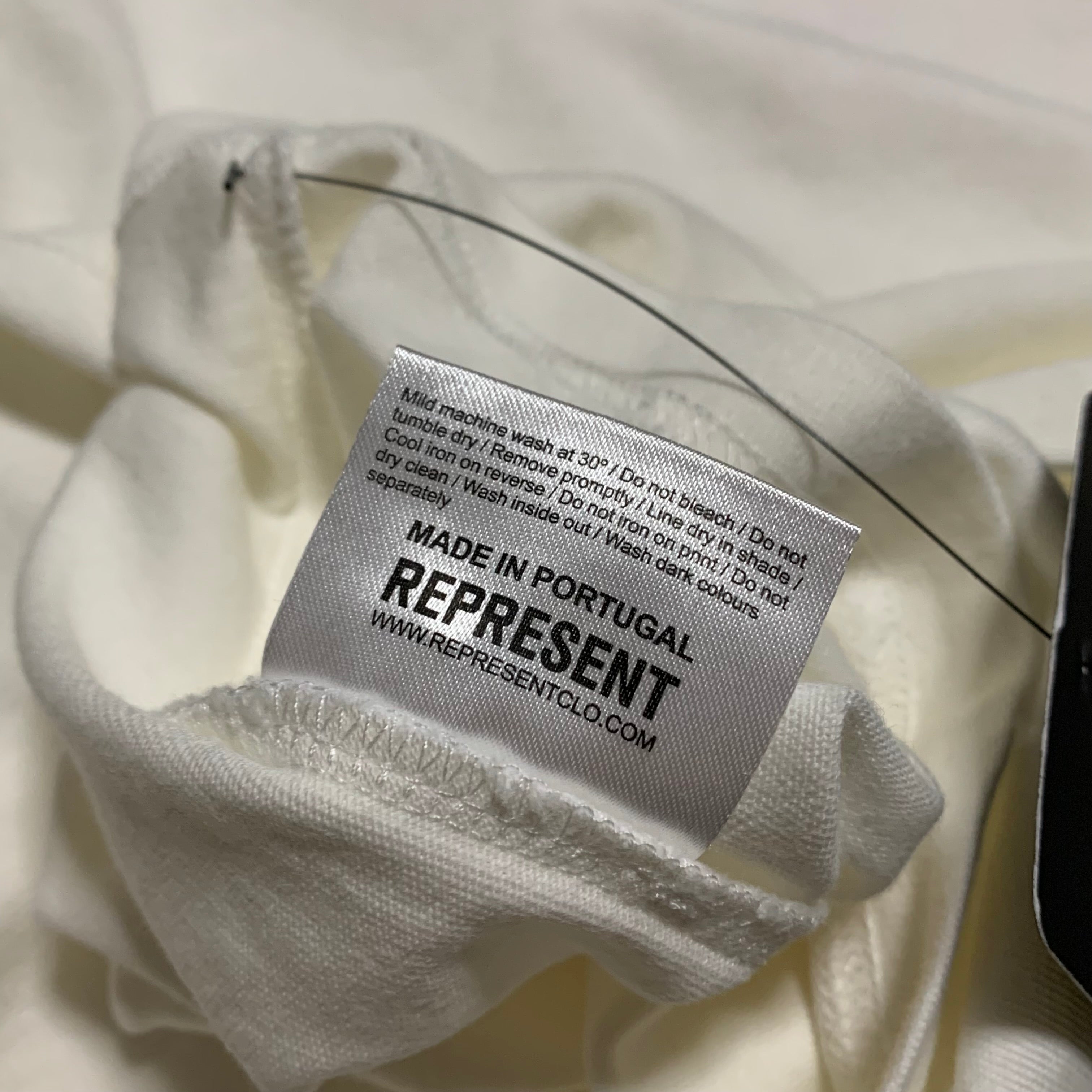 Represent Medium Owners Club Pink Flat White Tee