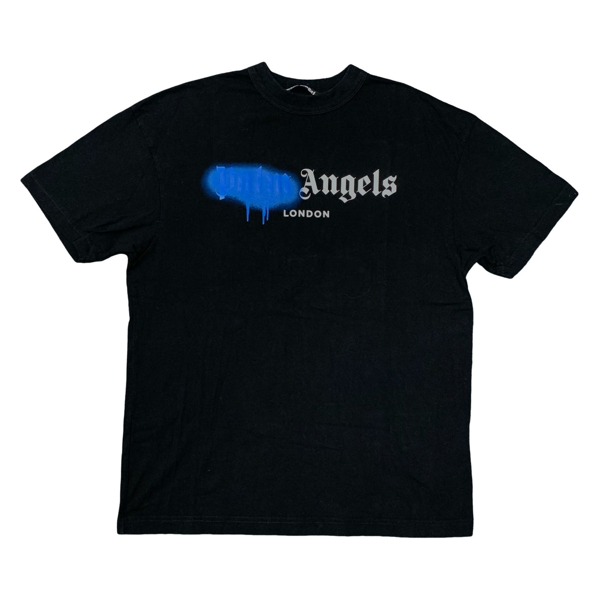Palm Angels Medium Tee London Sprayed Black T-Shirt