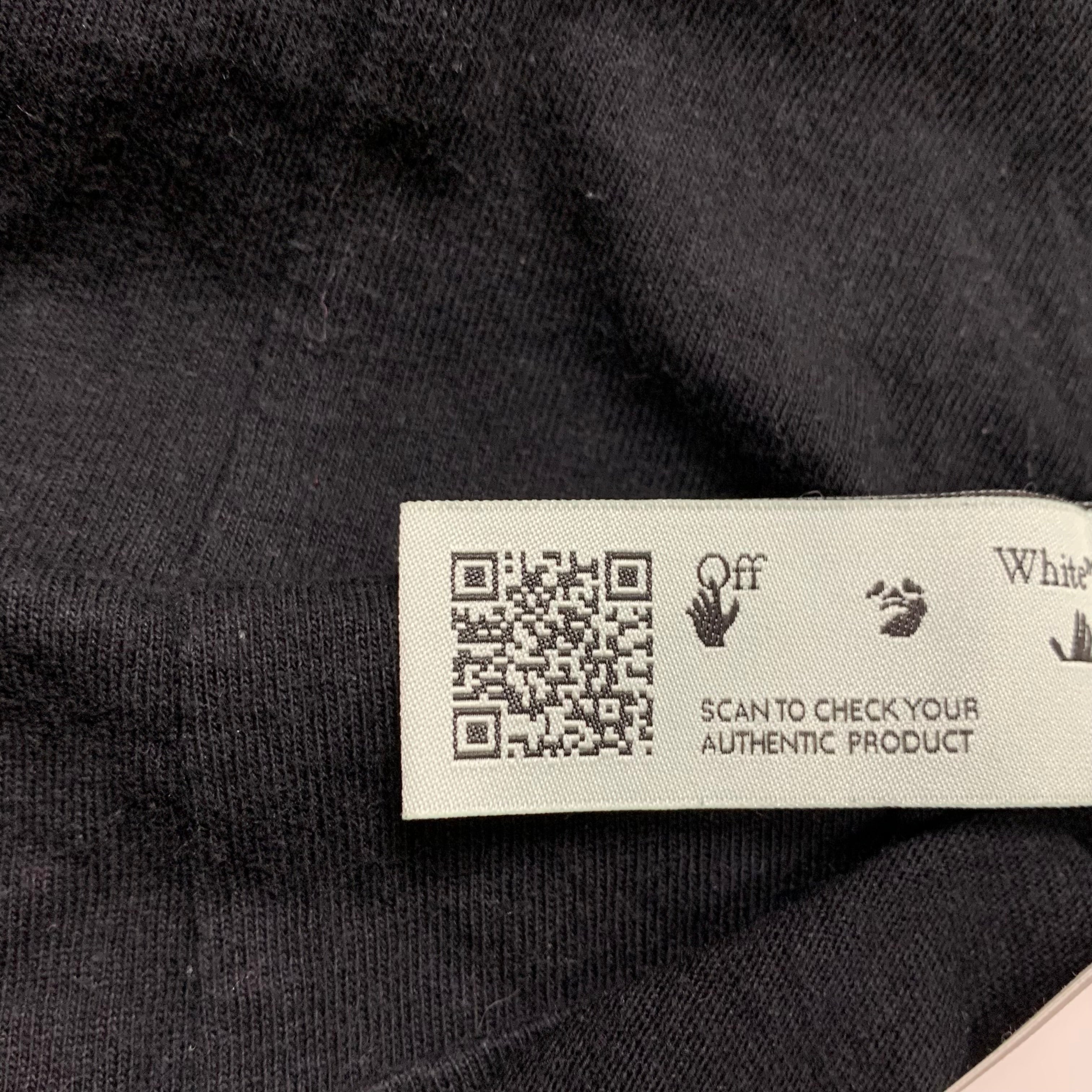 Off White XS Tee Pink Marker Arrows Black T-Shirt Virgil Abloh