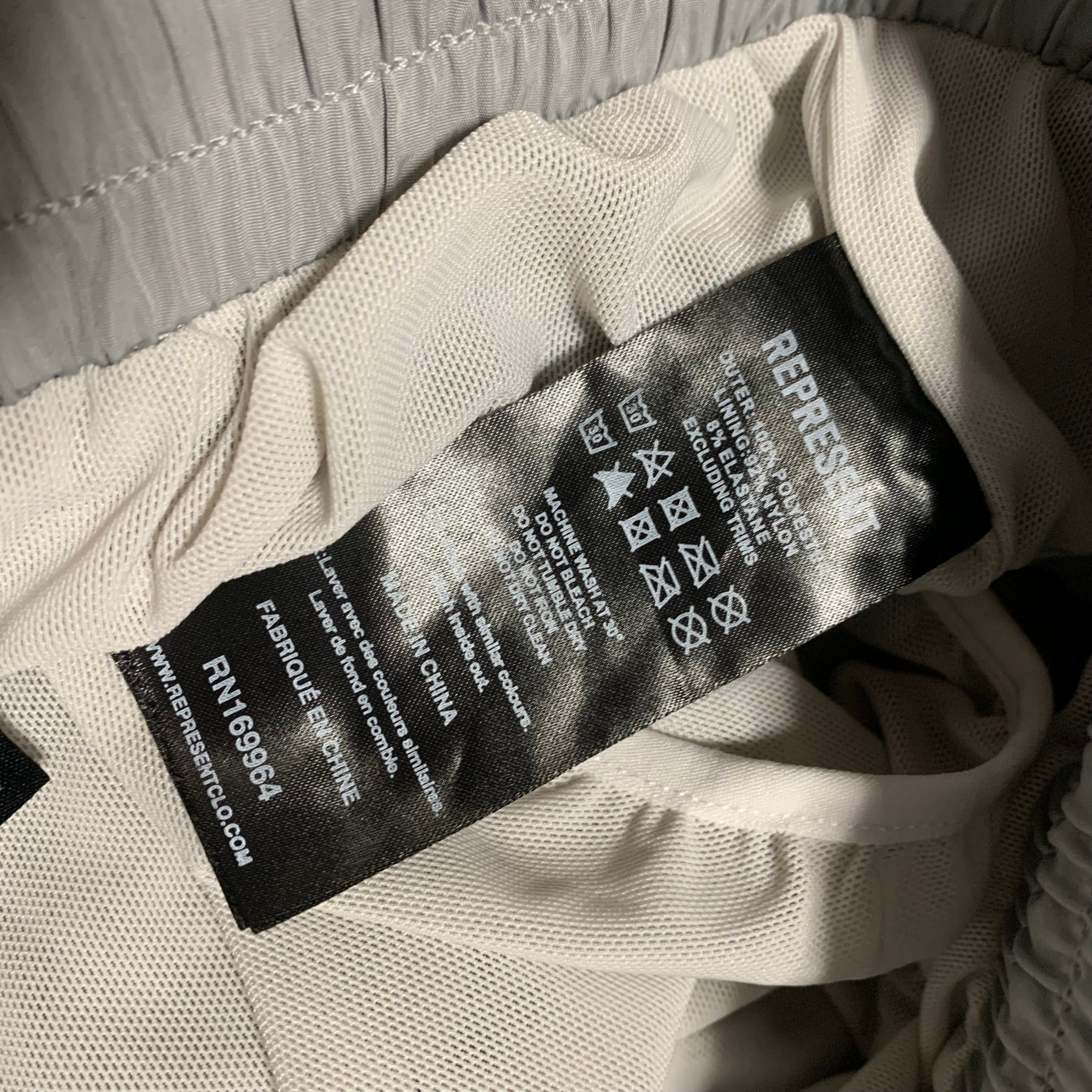 Represent Large Swim Shorts Grey Bottoms