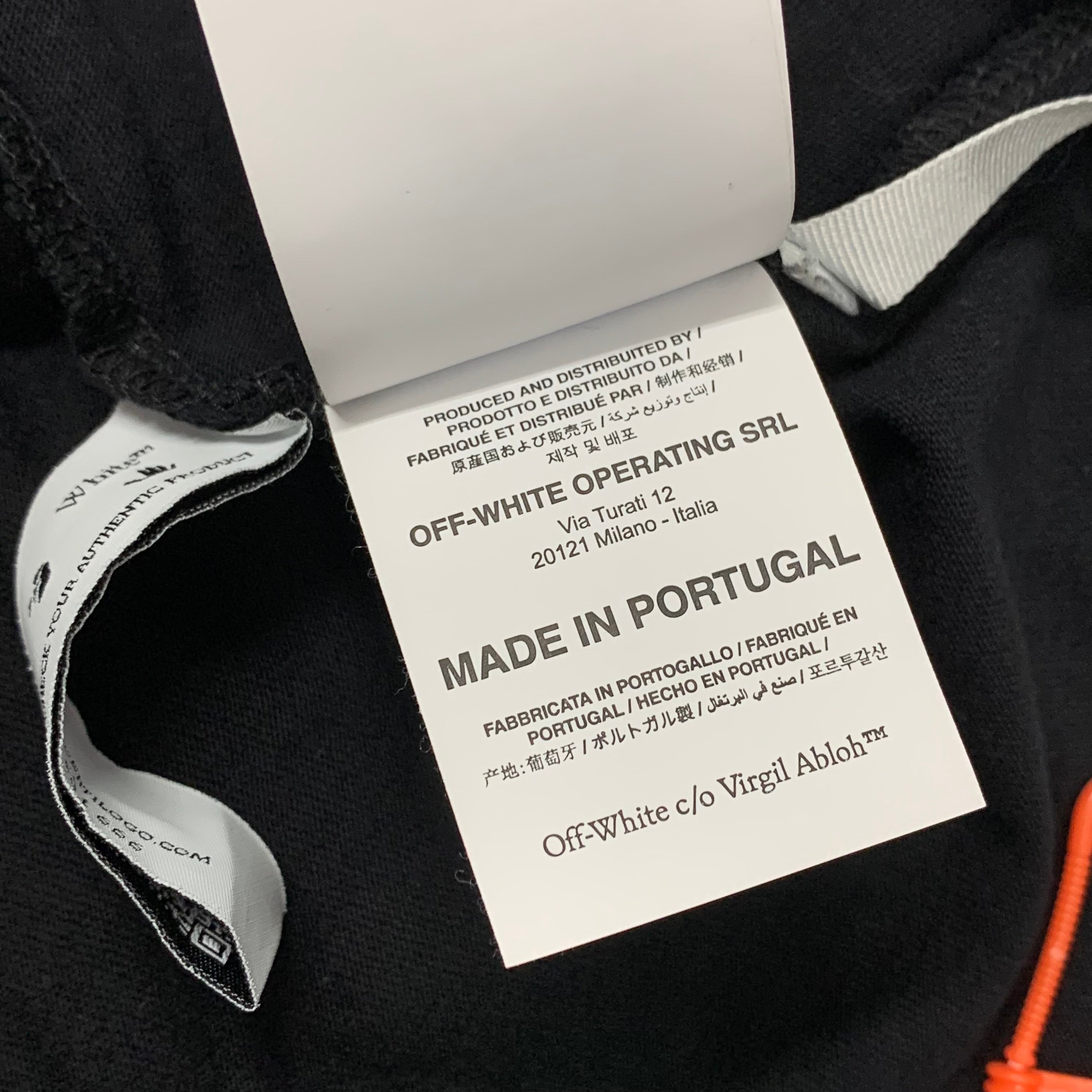 Off White Large Tee Diag Black T-Shirt Virgil Abloh